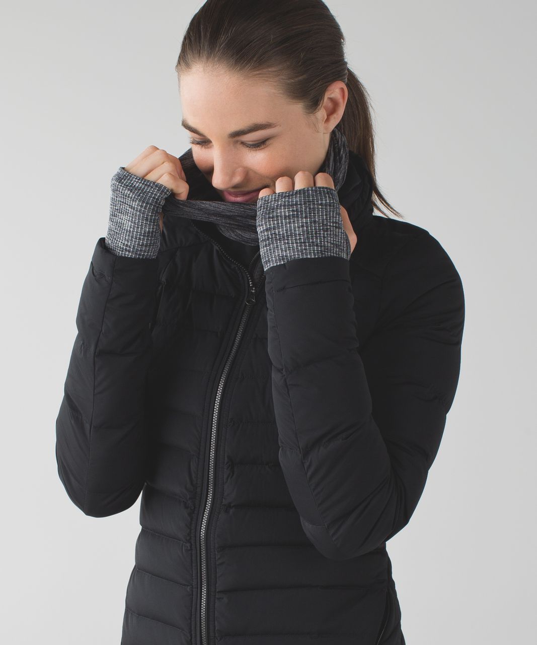 Lululemon Top Knot Toque *Softshell - Heathered Black / Black