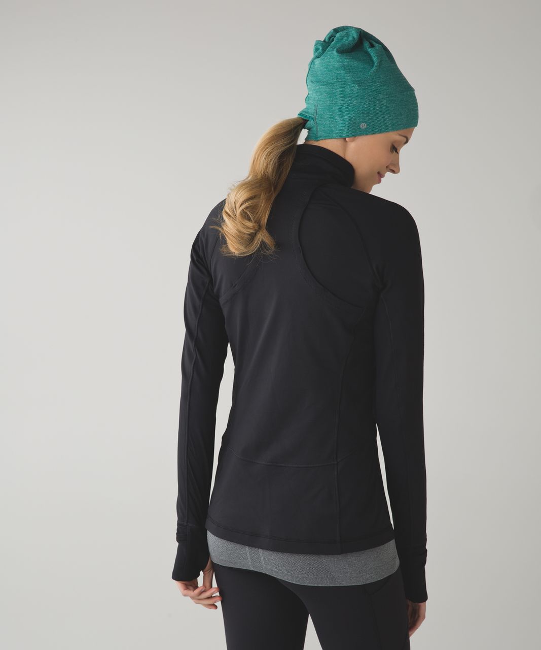 Lululemon Top Knot Toque - Mini Check Pique Hunter Green Heathered Hunter Green