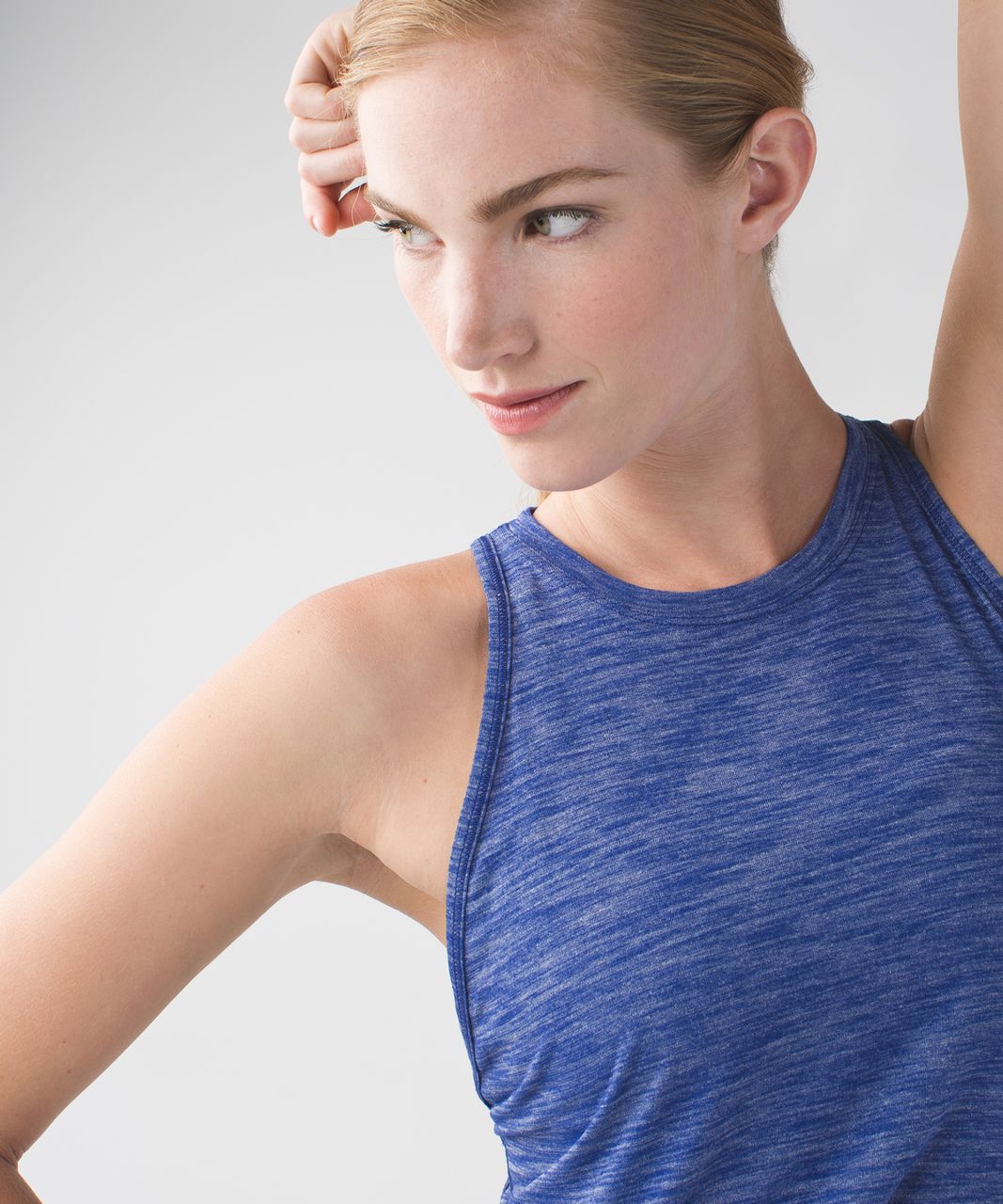 Lululemon &go Everywhere Tank - Heathered Sapphire Blue - lulu fanatics