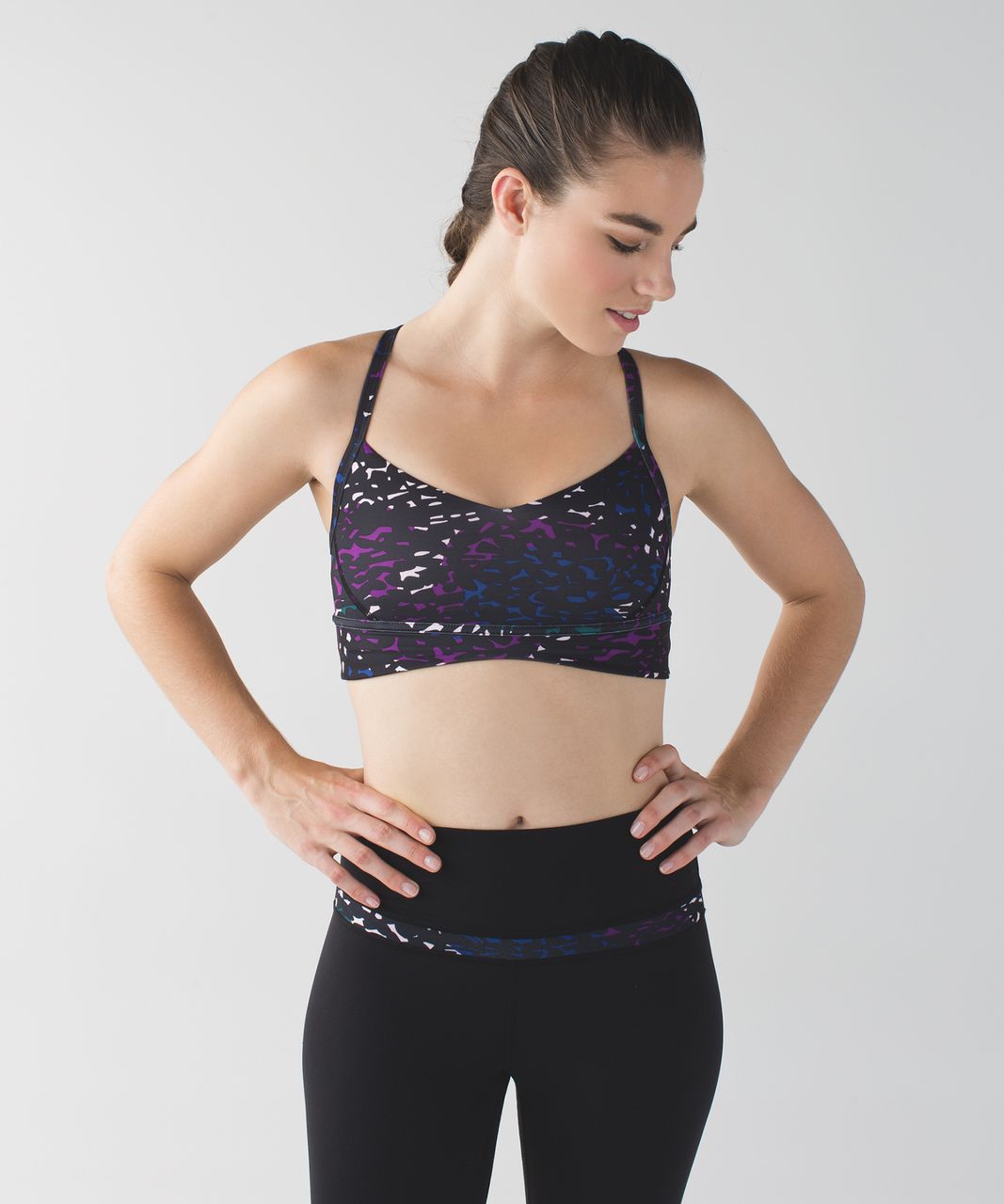 Lululemon Free Flow Bra - Shadow Wrap Multi / Black