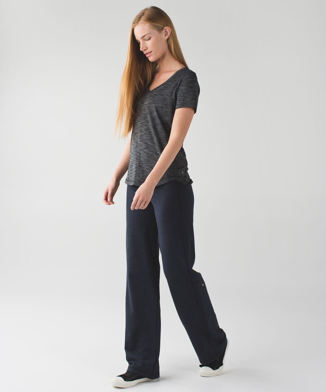 Lululemon Lulu Pant II - Heathered Naval Blue - lulu fanatics