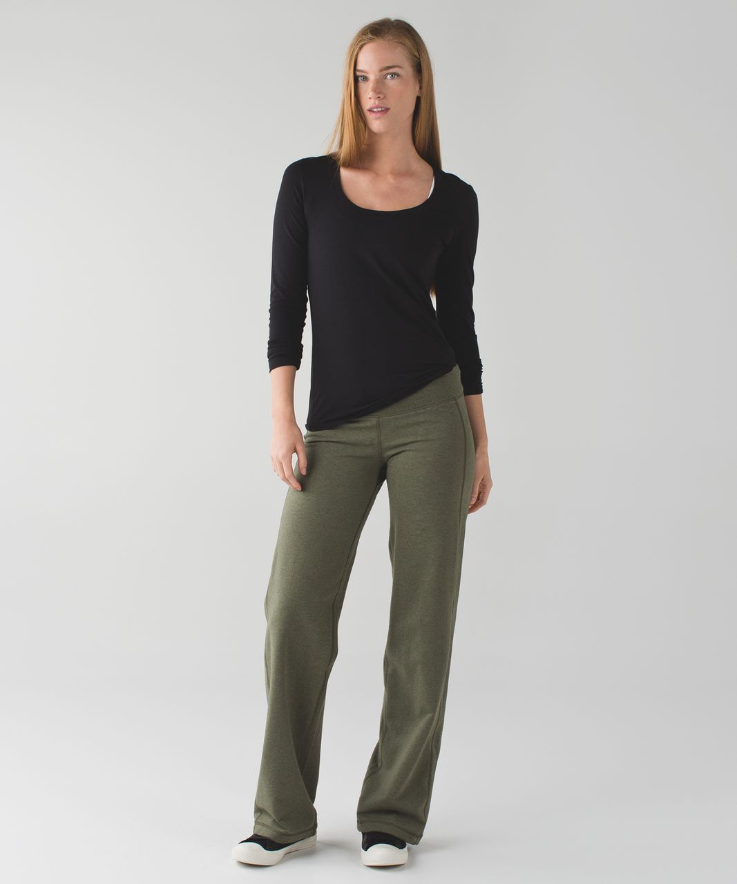 Lululemon Lulu Pant II - Heathered Fatigue Green