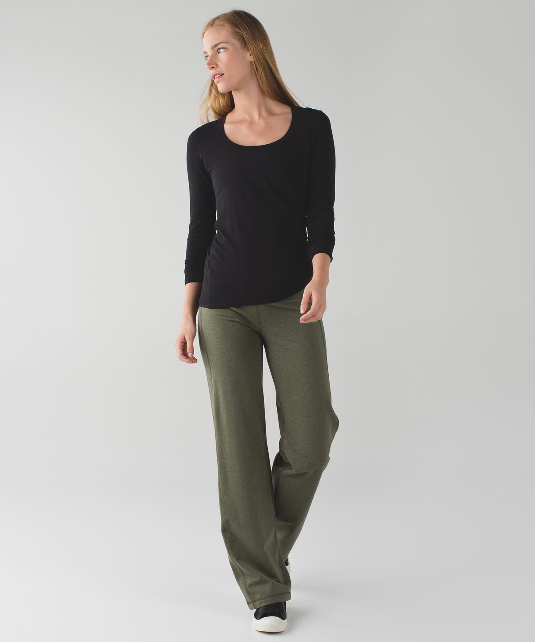 Lululemon Lulu Pant II - Heathered Fatigue Green