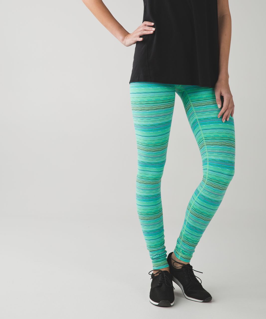 Lululemon Wunder Under Pant (Hi-Rise) - Space Dye Twist 6 Colour Dragonfly Naval Blue