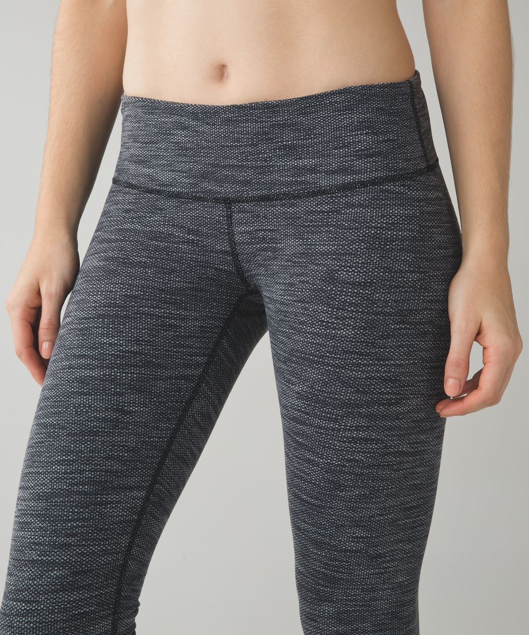 Lululemon Wunder Under Pant III - Diamond Jacquard Space Dye Black Slate