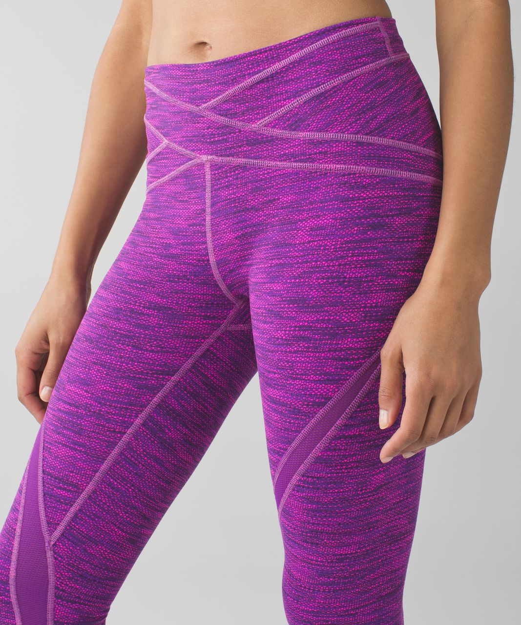 Lululemon Free Flow Crop - Diamond Jacquard Space Dye Tender