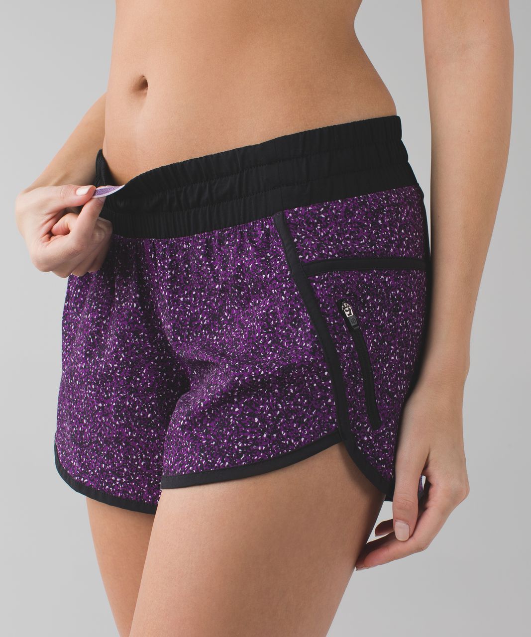 Lululemon Tracker Short III *4-way Stretch - Flashback Static Powered Rose Tender Violet / Black