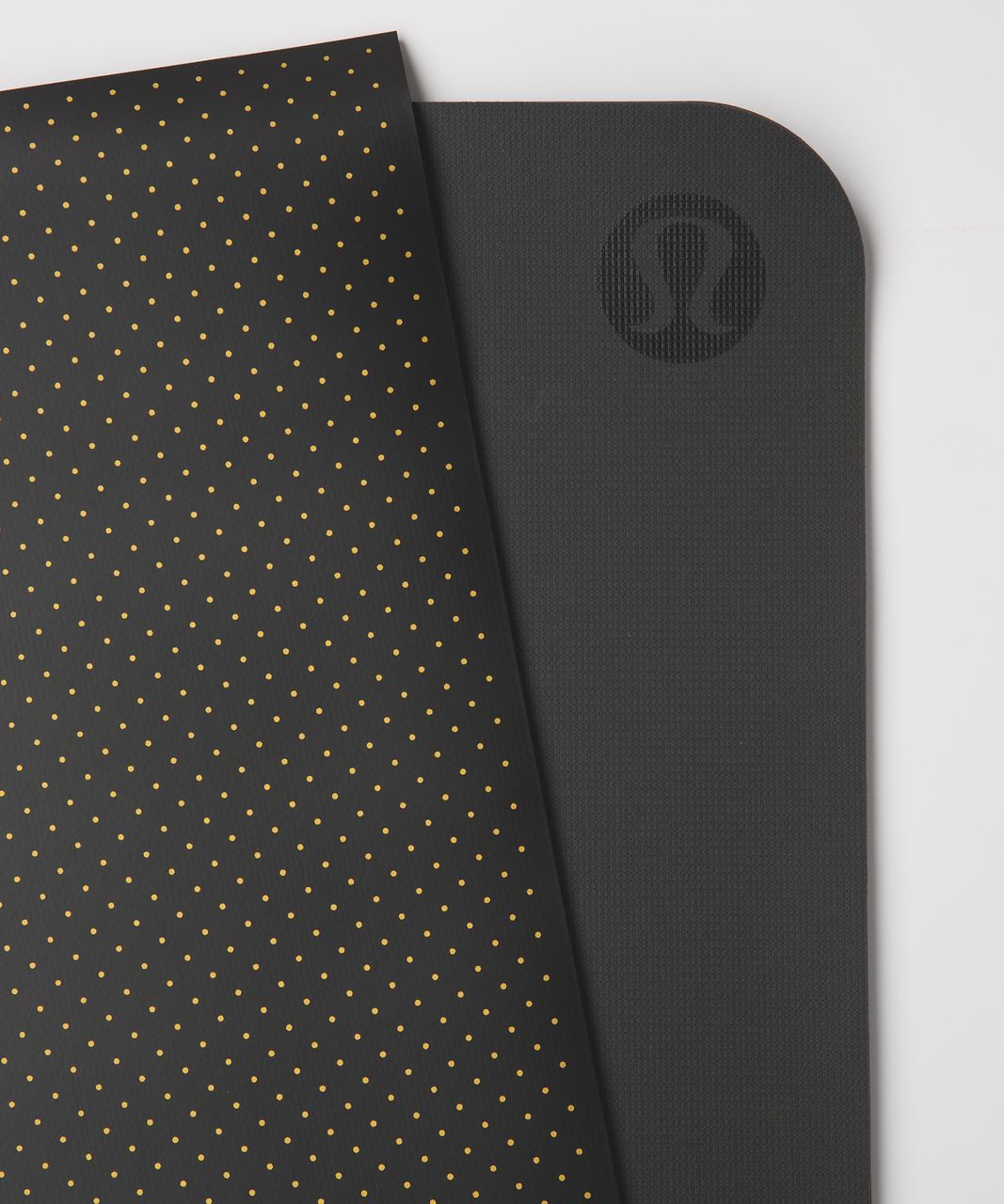 Lululemon The Reversible Mat 5mm - Teeny Dot Black Multi Gold / Black