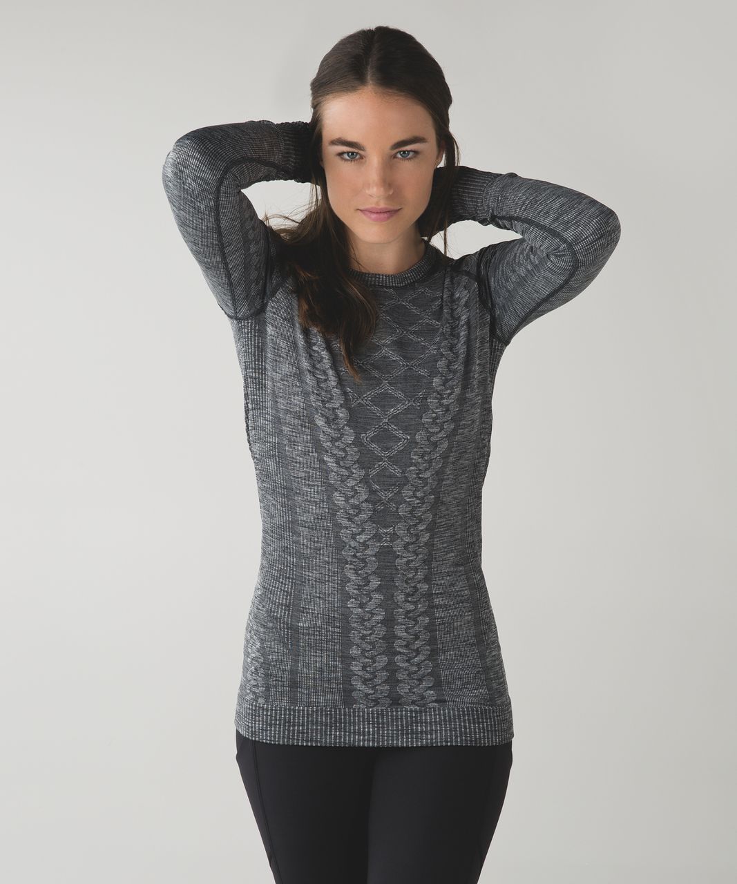 Lululemon Stratum Pullover Hoodie - Heathered Cable / Black - lulu fanatics