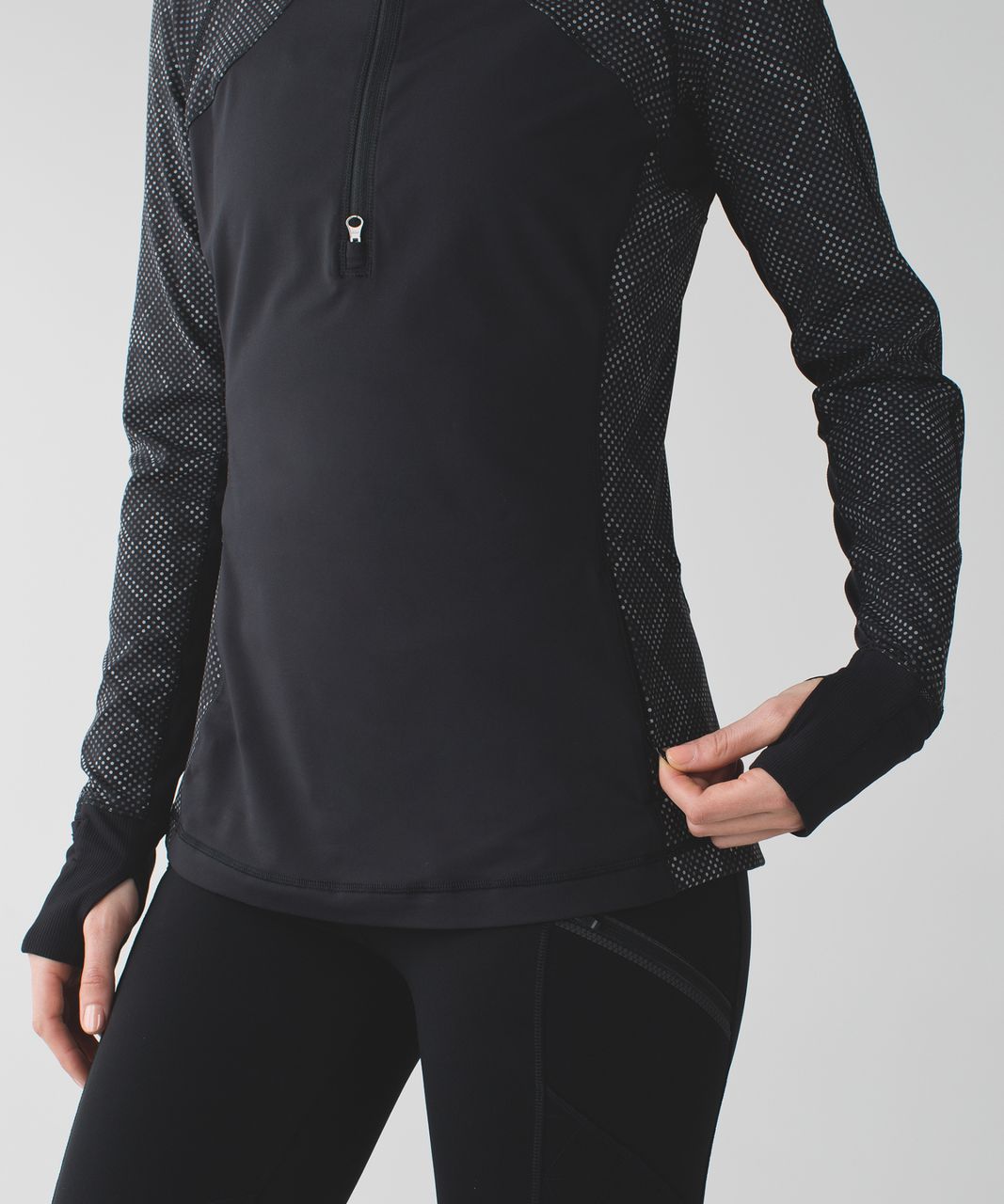 Lululemon Race With Grace 1/2 Zip II *Lights Out - Ravish Reptile