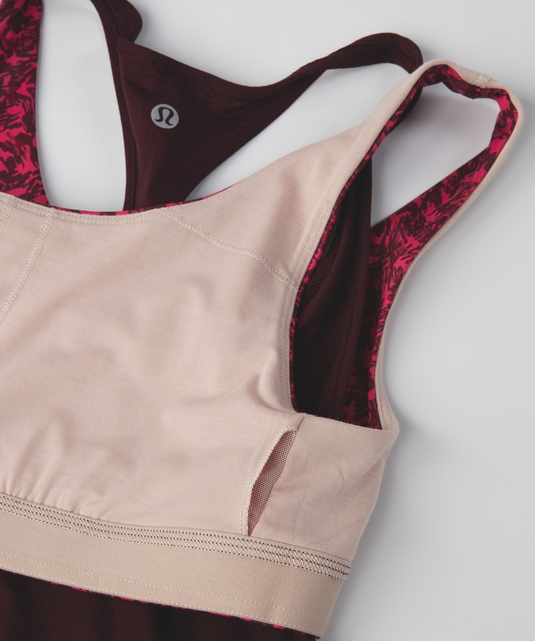 Lululemon All Sport Support Tank - Bordeaux Drama / Mountain Peaks