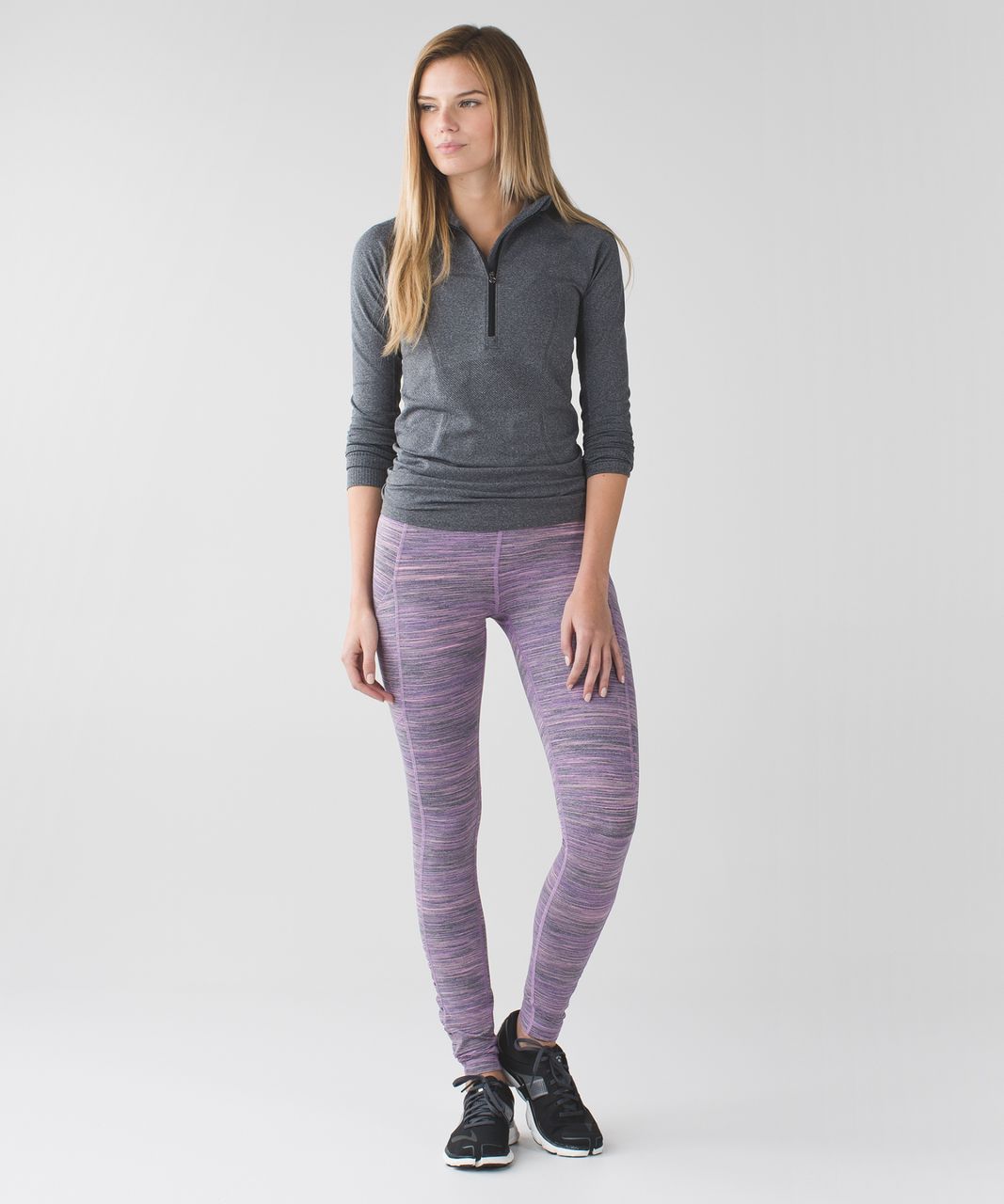 Lululemon Speed Tight IV - Space Dye Camo Tender Violet Black