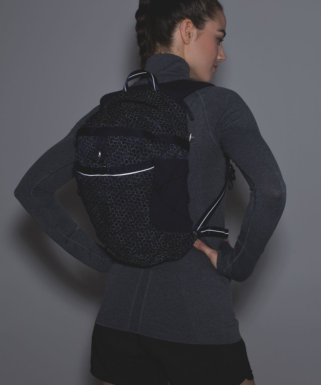 Lululemon Run All Day Backpack *Reflective - Star Pixel Naval Blue Multi