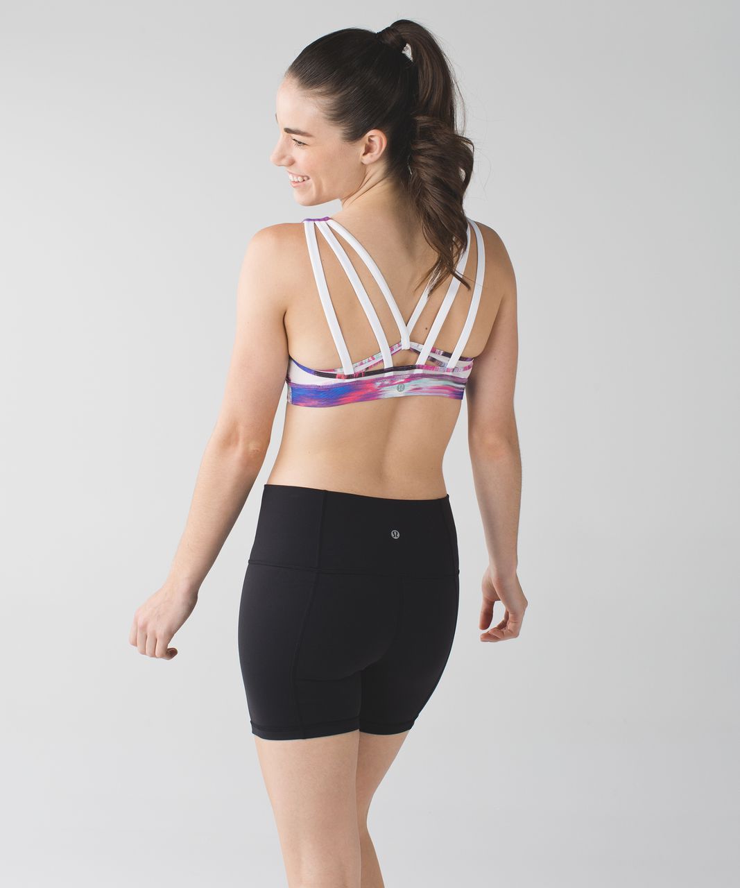 Lululemon Energy Bra *Exhale - Pigment Wind White Multi / White