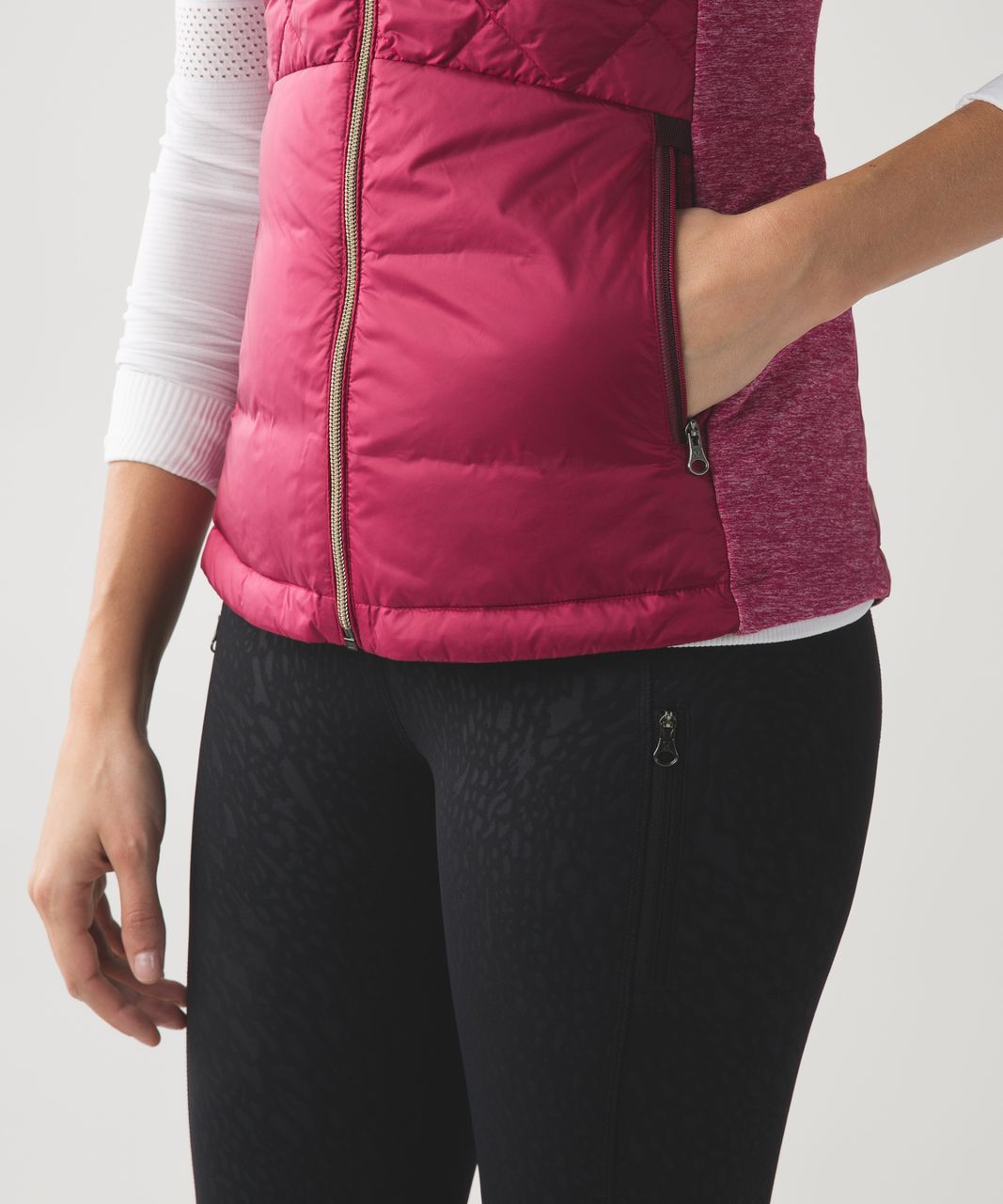 Lululemon Down For A Run Vest - Berry Rumble