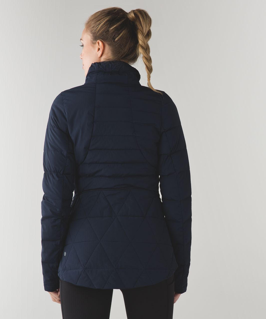 Lululemon Fluffed Up Jacket - Inkwell / Tonka Stripe Inkwell Black