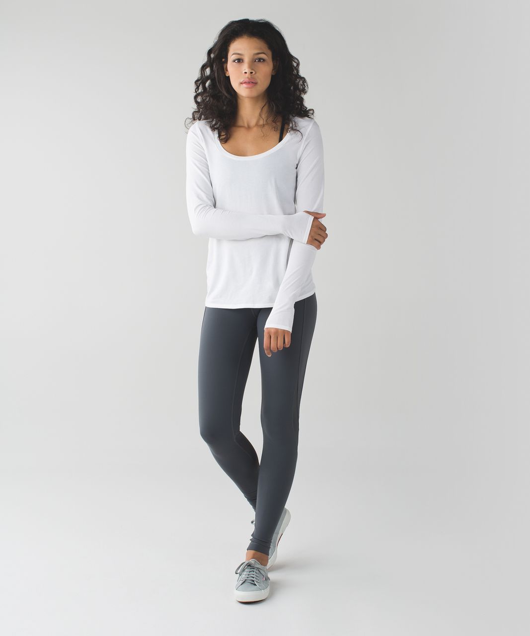 Lululemon Wunder Under Pant (Hi-Rise) - Heathered Herringbone Heathered  White Slate - lulu fanatics