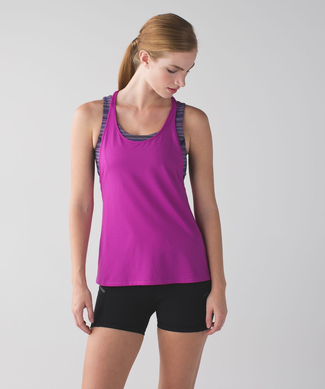 Lululemon All Sport Support Tank - Ultra Violet / Space Dye Twist Ultra Violet Multi