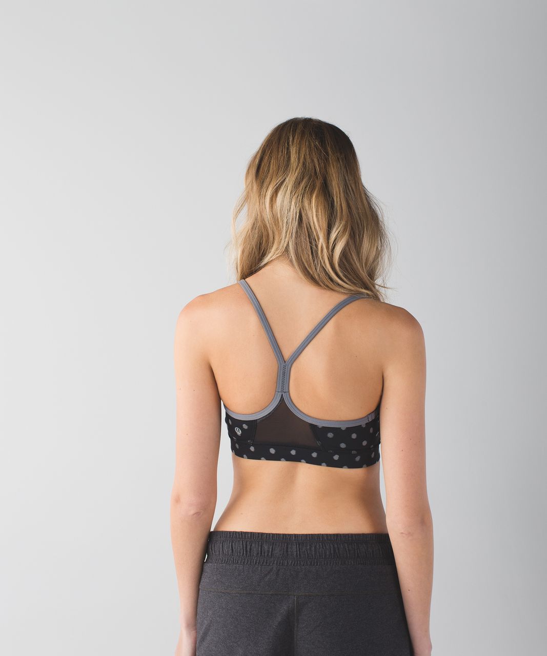 Lululemon Flow Y Bra IV - Ghost Dot Black Slate