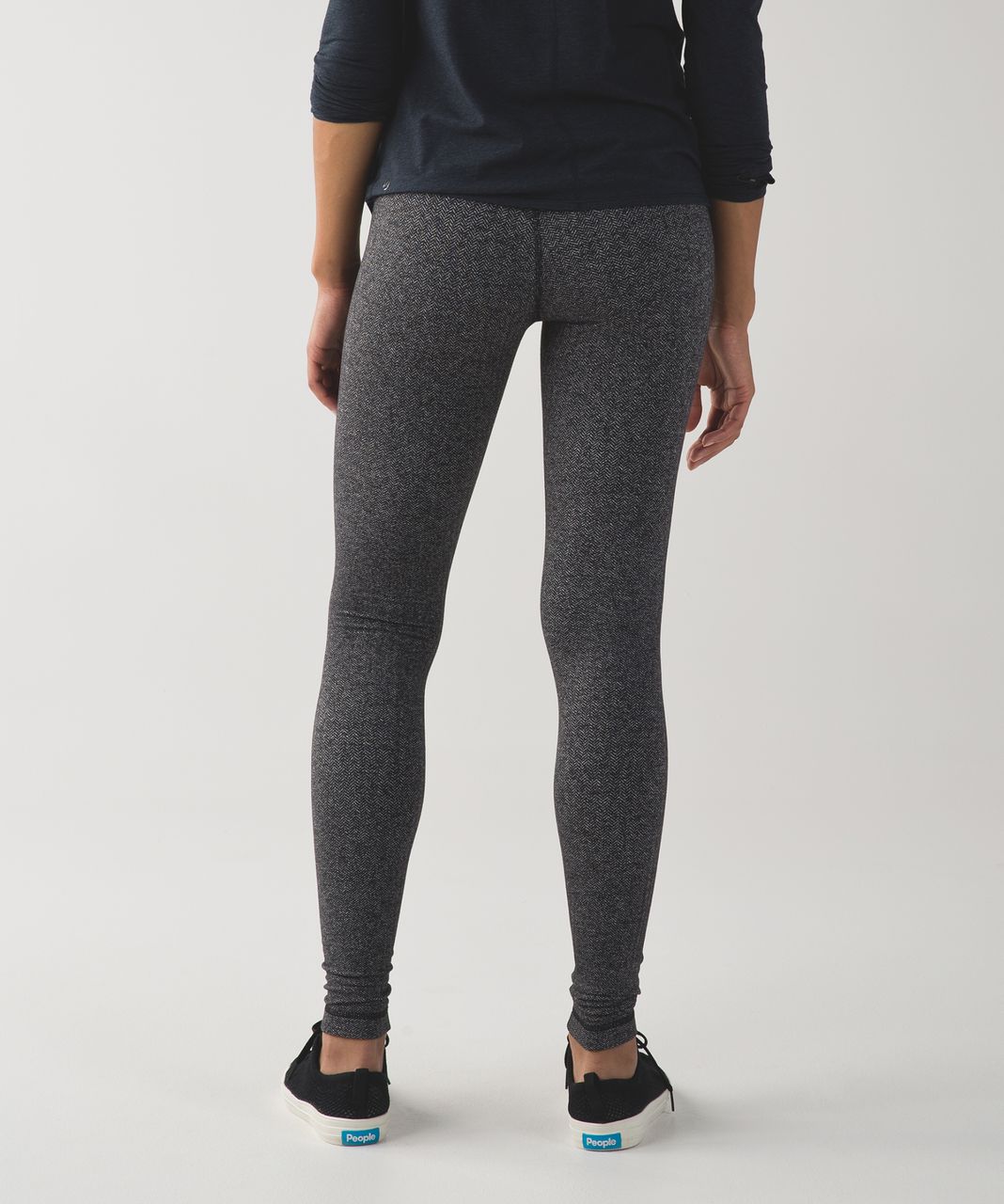 Lululemon Wunder Under Pant *Cotton (Roll Down) - Heathered Bark Chocolate  - lulu fanatics