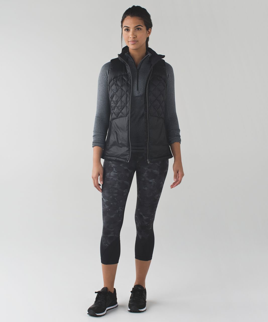 Lululemon Run: Inspire Crop II *All Luxtreme - Savasana Camo 20cm Fatigue  Green - lulu fanatics