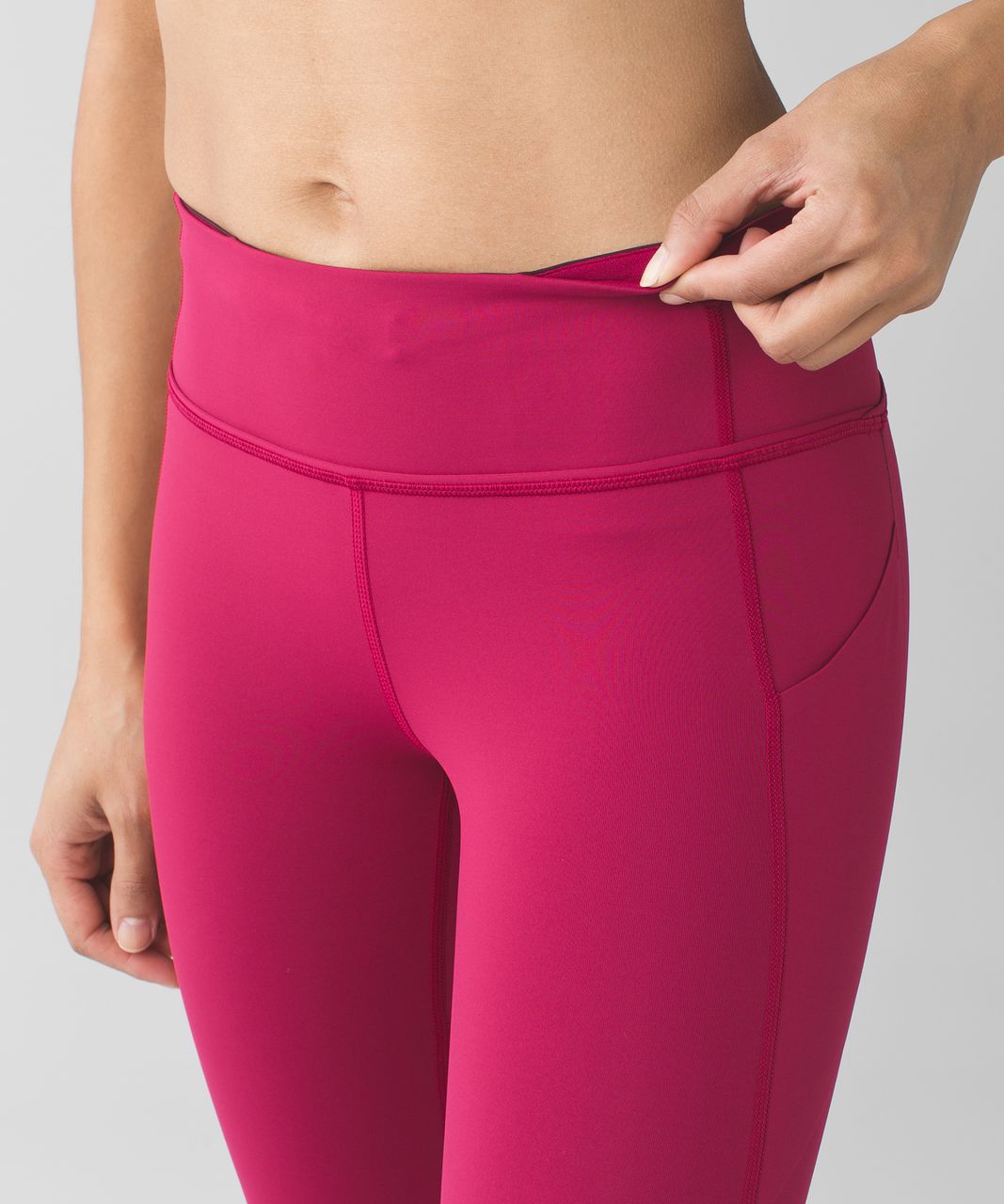 Lululemon Pace Rival Crop - Berry Rumble