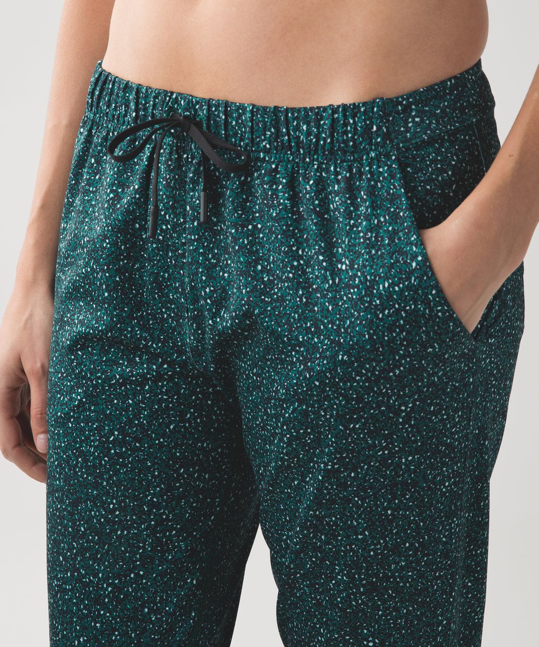 Lululemon Jet Crop (Slim) *Luxtreme - Flashback Static Seamist Forage Teal