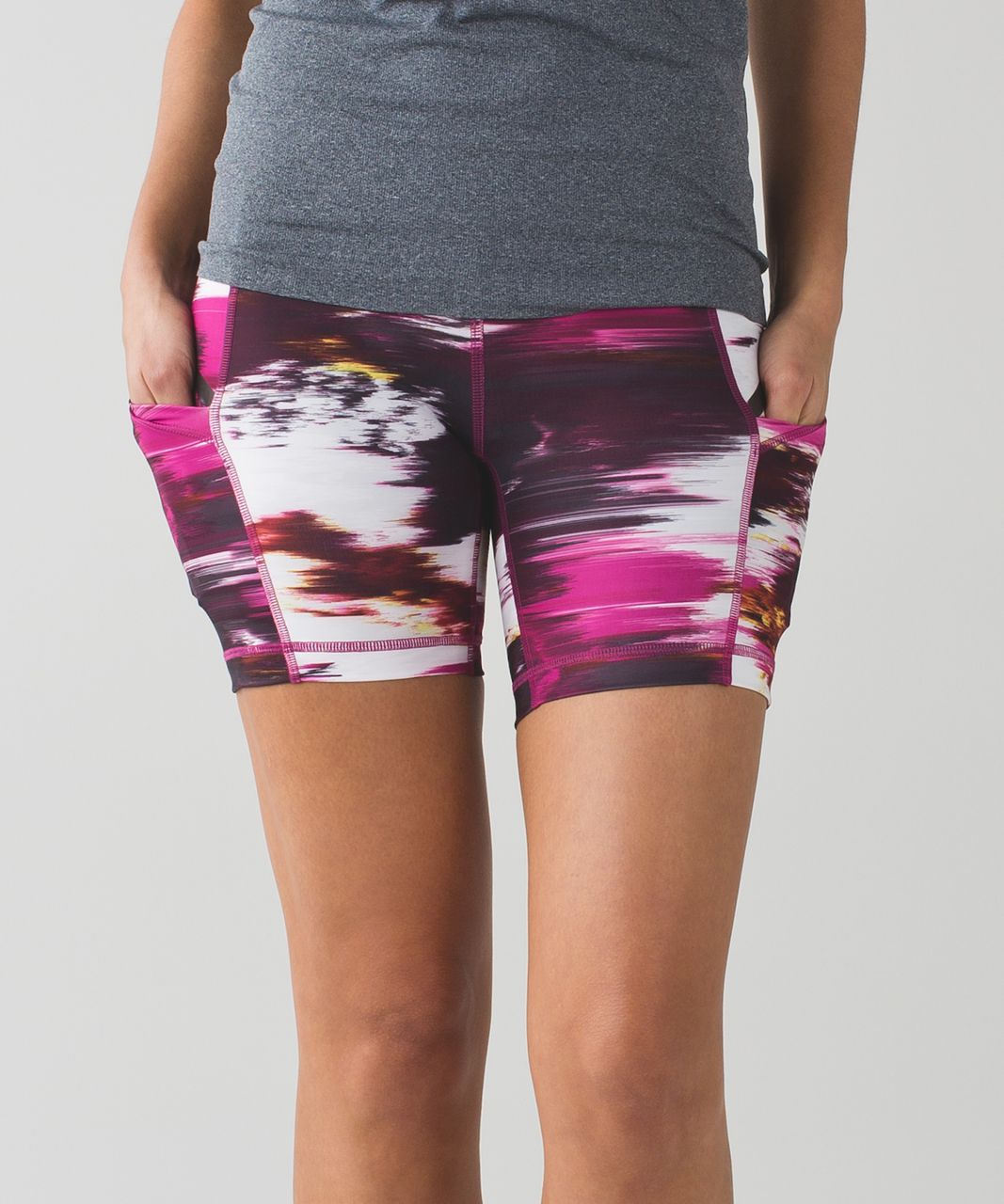 Lululemon What The Sport Short II - Pigment Wind Berry Rumble Multi