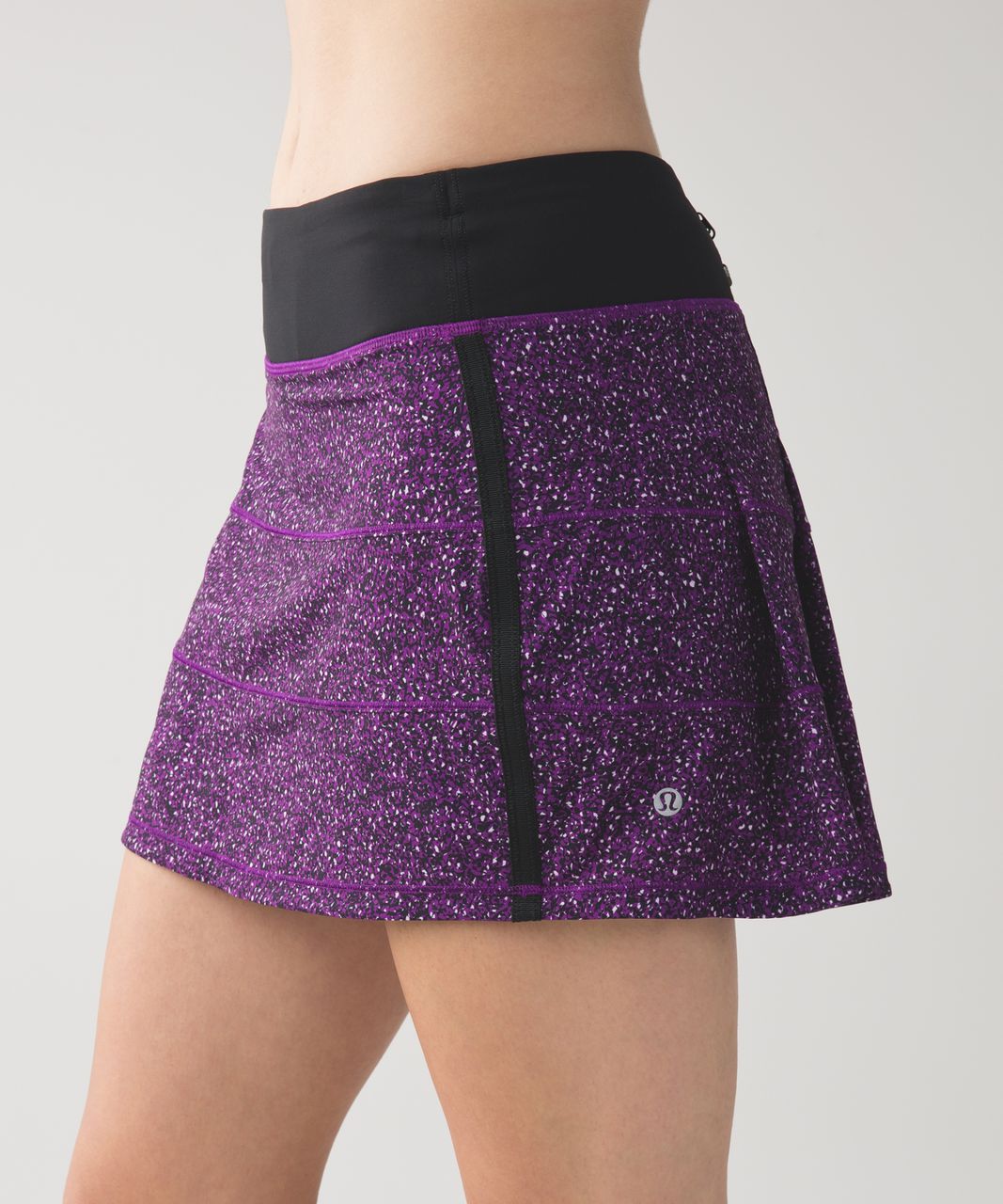 Lululemon Pace Rival Skirt II (Tall) *4-way Stretch - Flashback Static Powdered Rose Tender Violet / Black