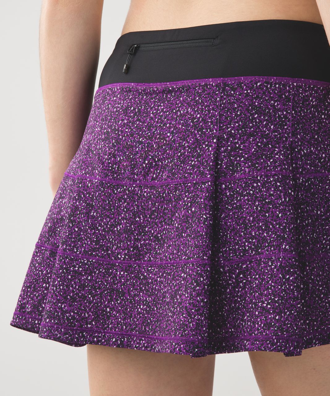 Lululemon Pace Rival Skirt II (Tall) *4-way Stretch - Flashback Static Powdered Rose Tender Violet / Black