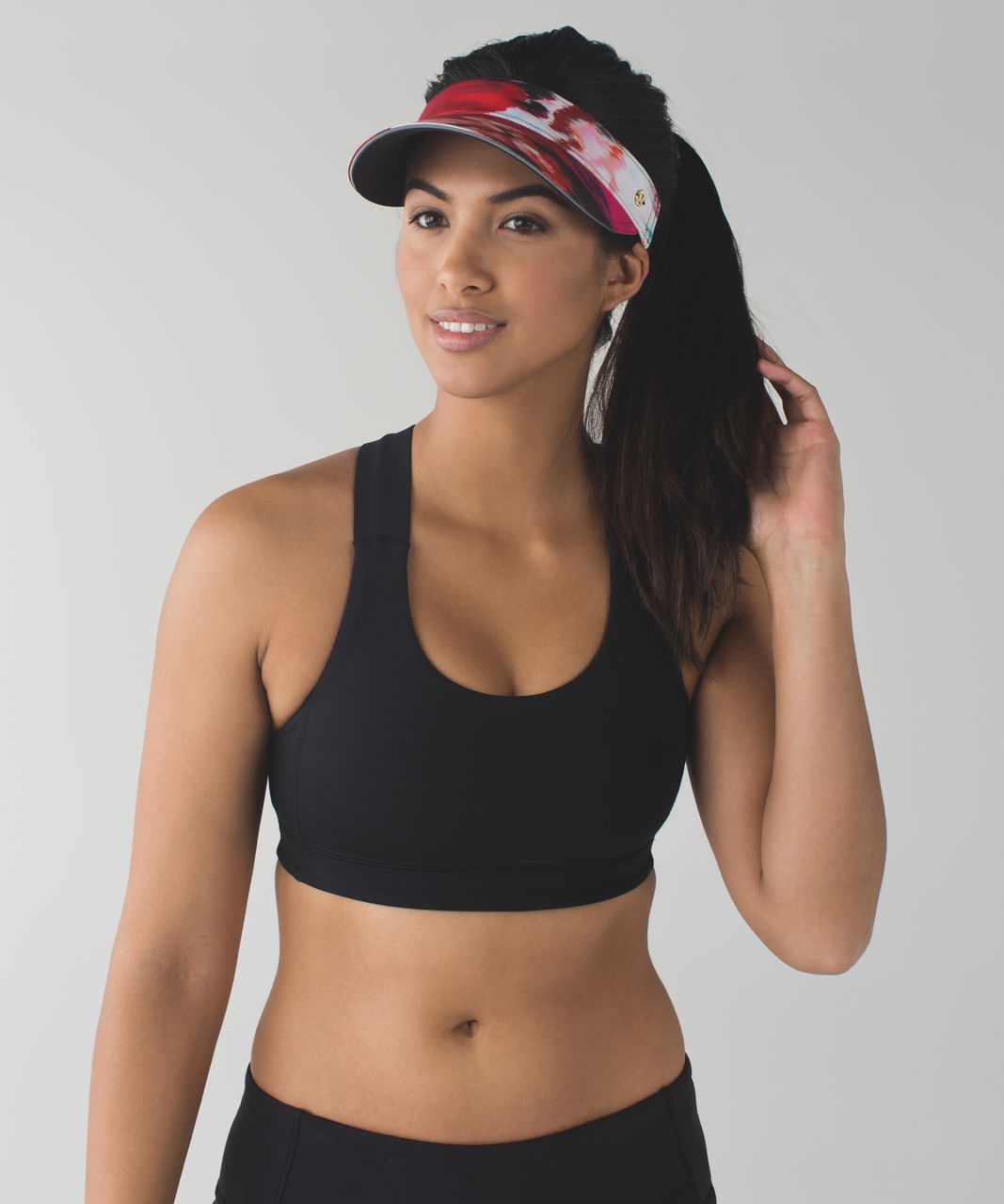 Lululemon Fast Paced Run Visor - Pigment Wind Duck Sauce Multi / Black