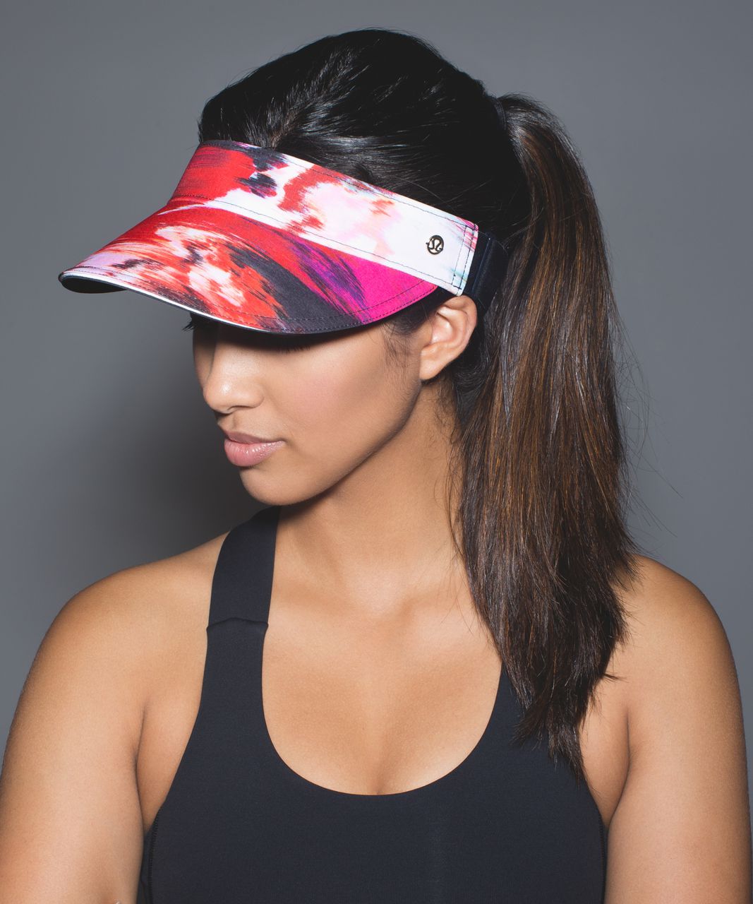 Lululemon Fast Paced Run Visor - Pigment Wind Duck Sauce Multi / Black