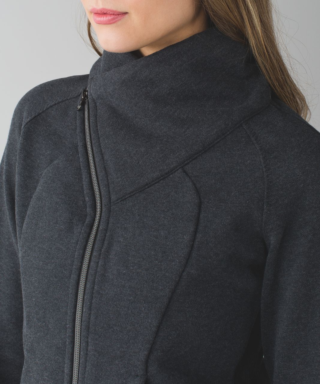 Lululemon Cozy Cuddle Up Jacket - Heathered Black / Black