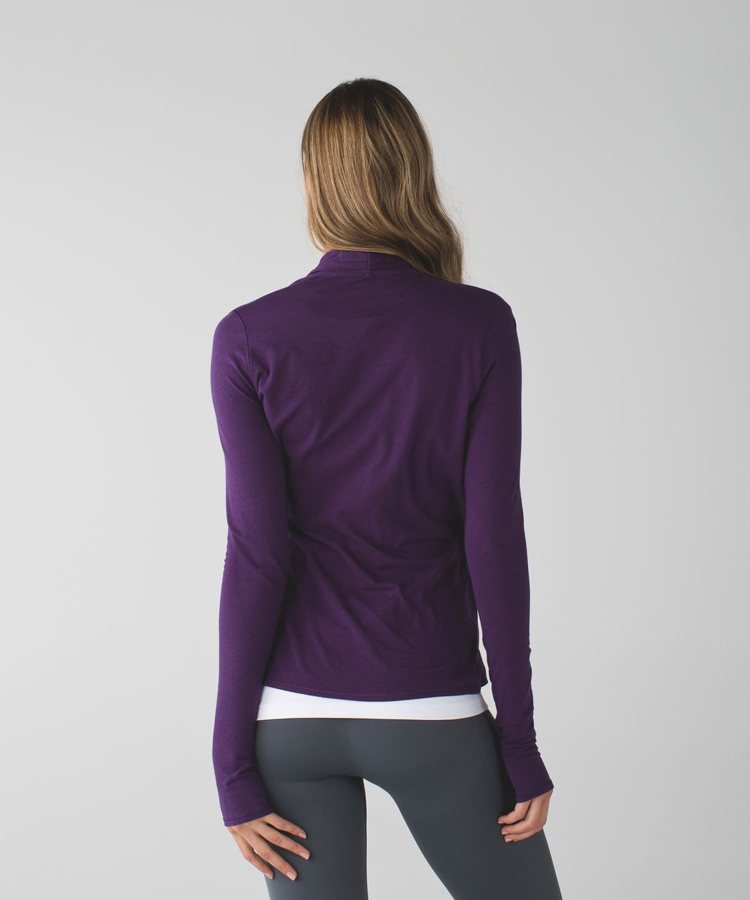 Lululemon Radiant Long Sleeve - Wee Stripe Tender Violet Black