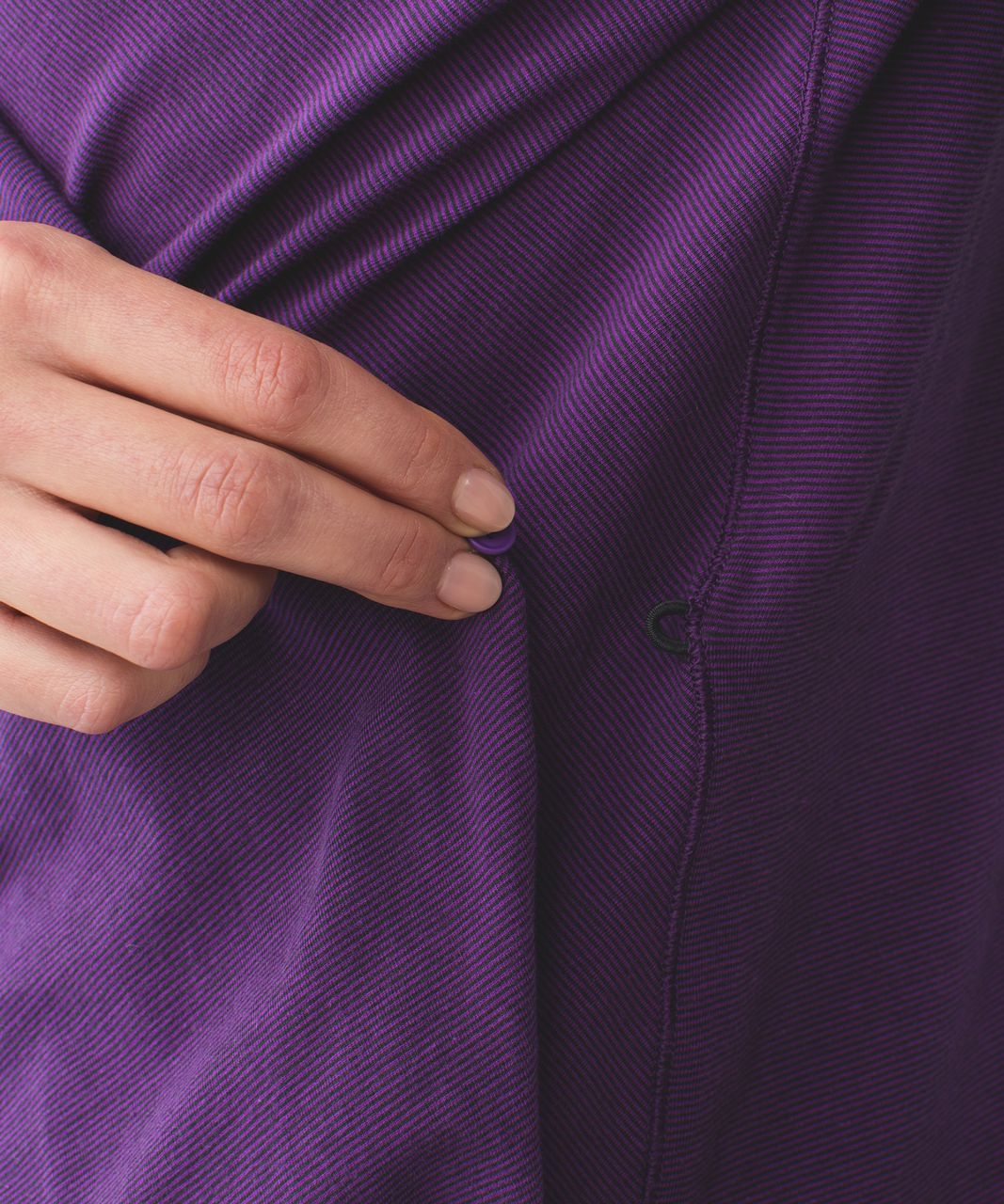 Lululemon Radiant Long Sleeve - Wee Stripe Tender Violet Black