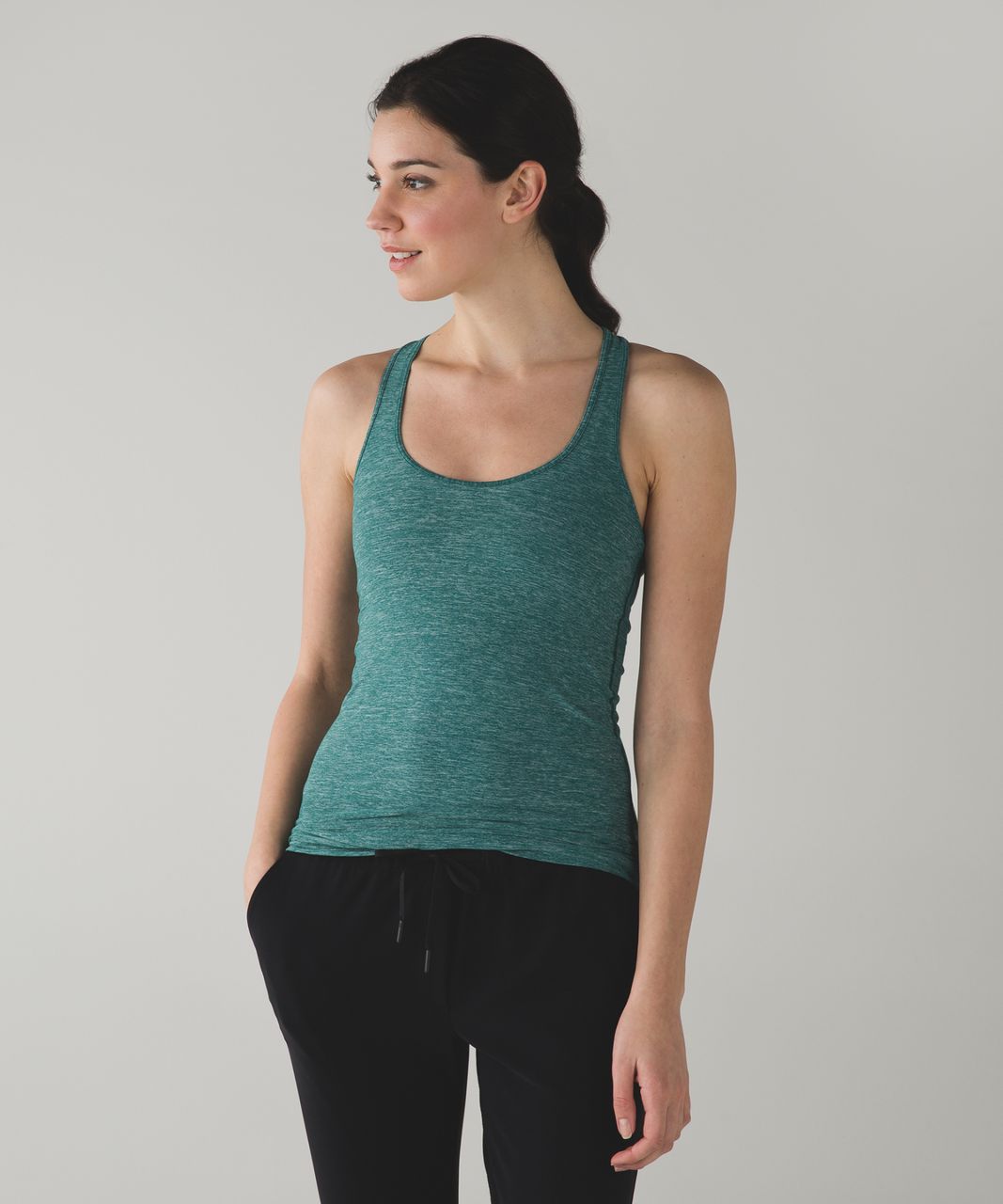 Lululemon Cool Racerback - Heathered Forage Teal