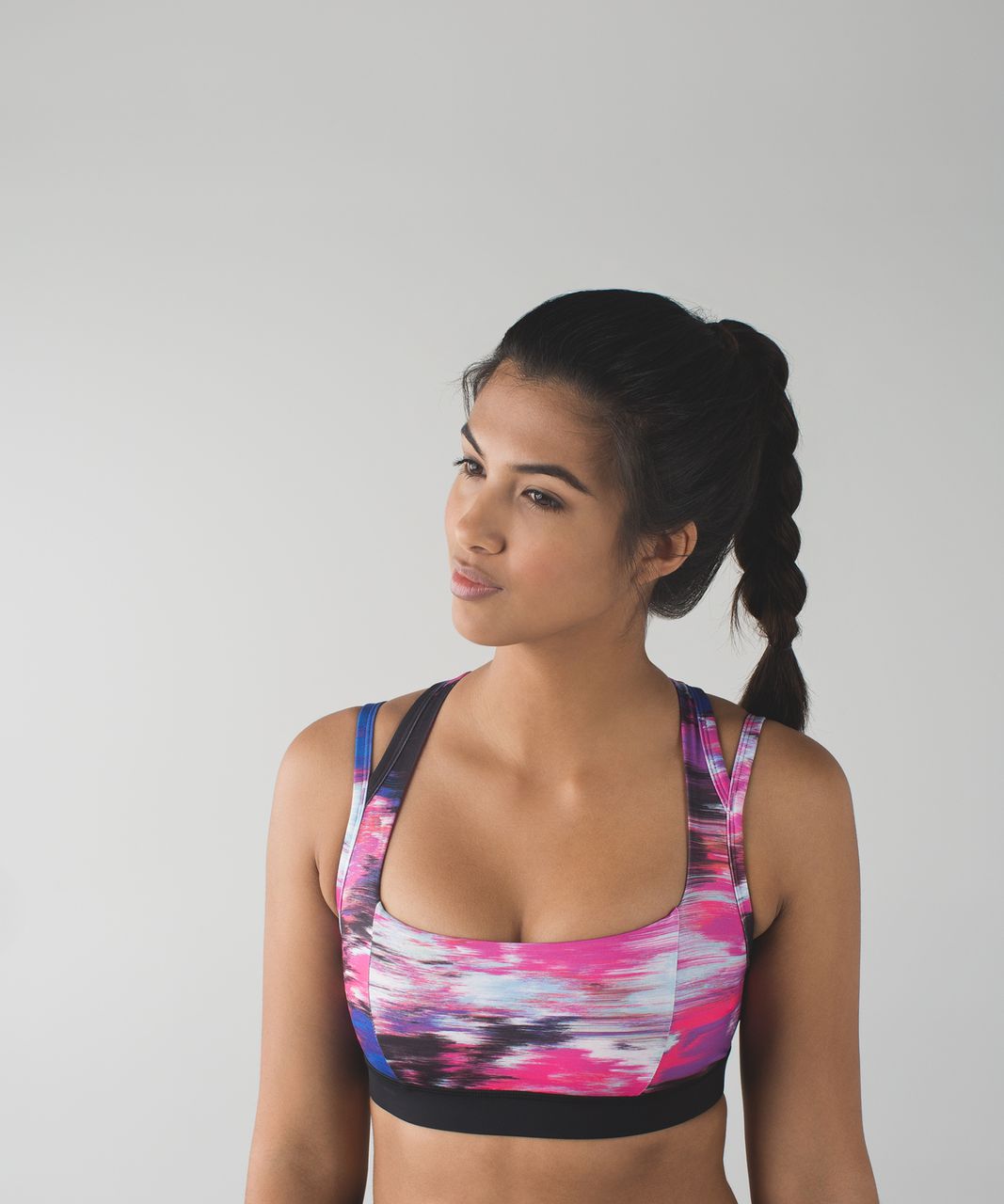 Lululemon Splendour Bra - Pigment Wind White Multi / Black