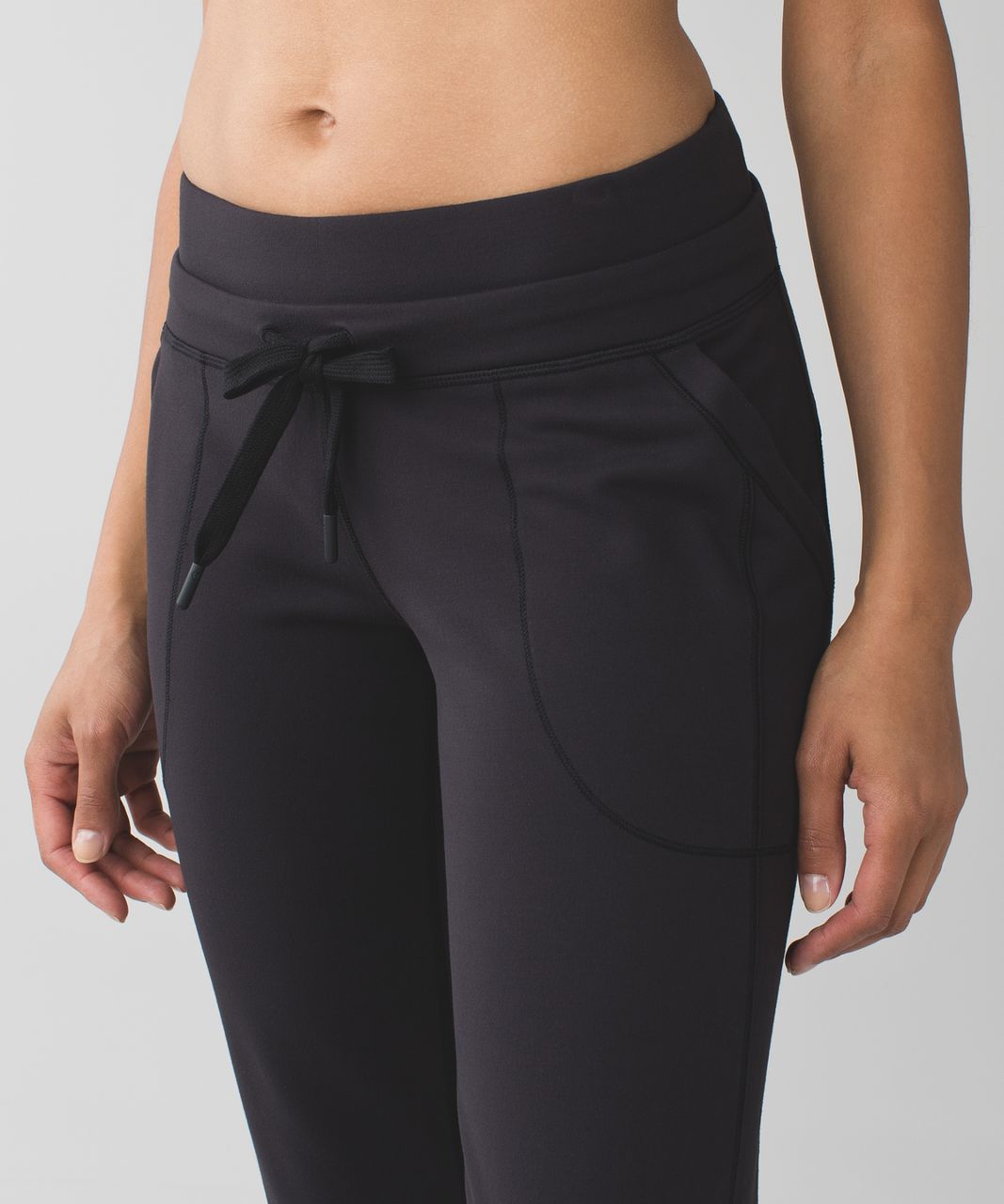 Lululemon Base Runner Pant III - Wee Stripe Black Heathered Black / Black