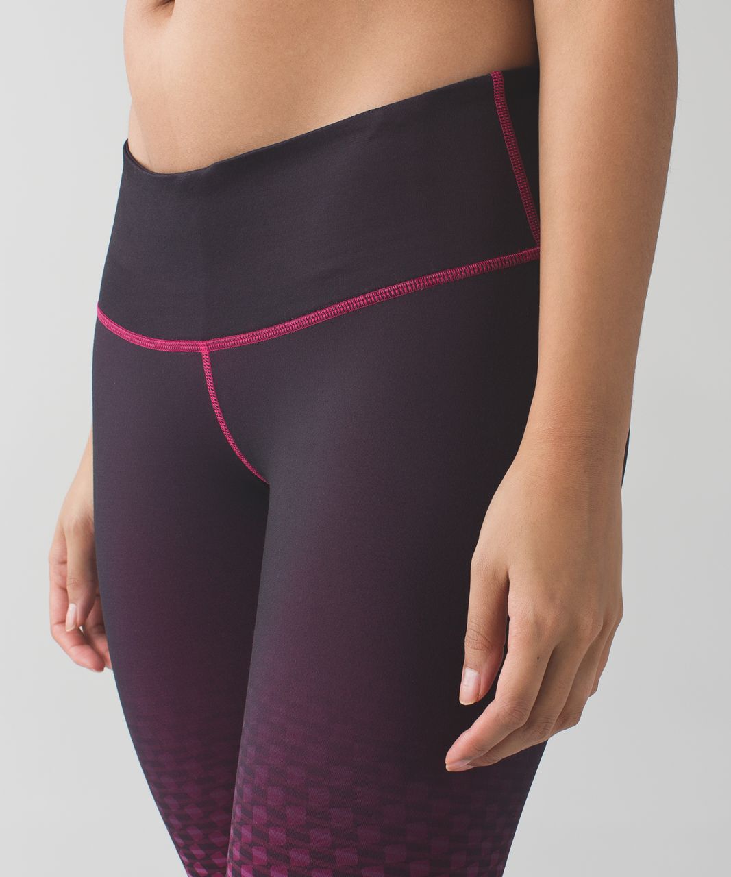 Lululemon Wunder Under Pant III *Full-On Luon - Deep Dive Dip Berry Rumble Black