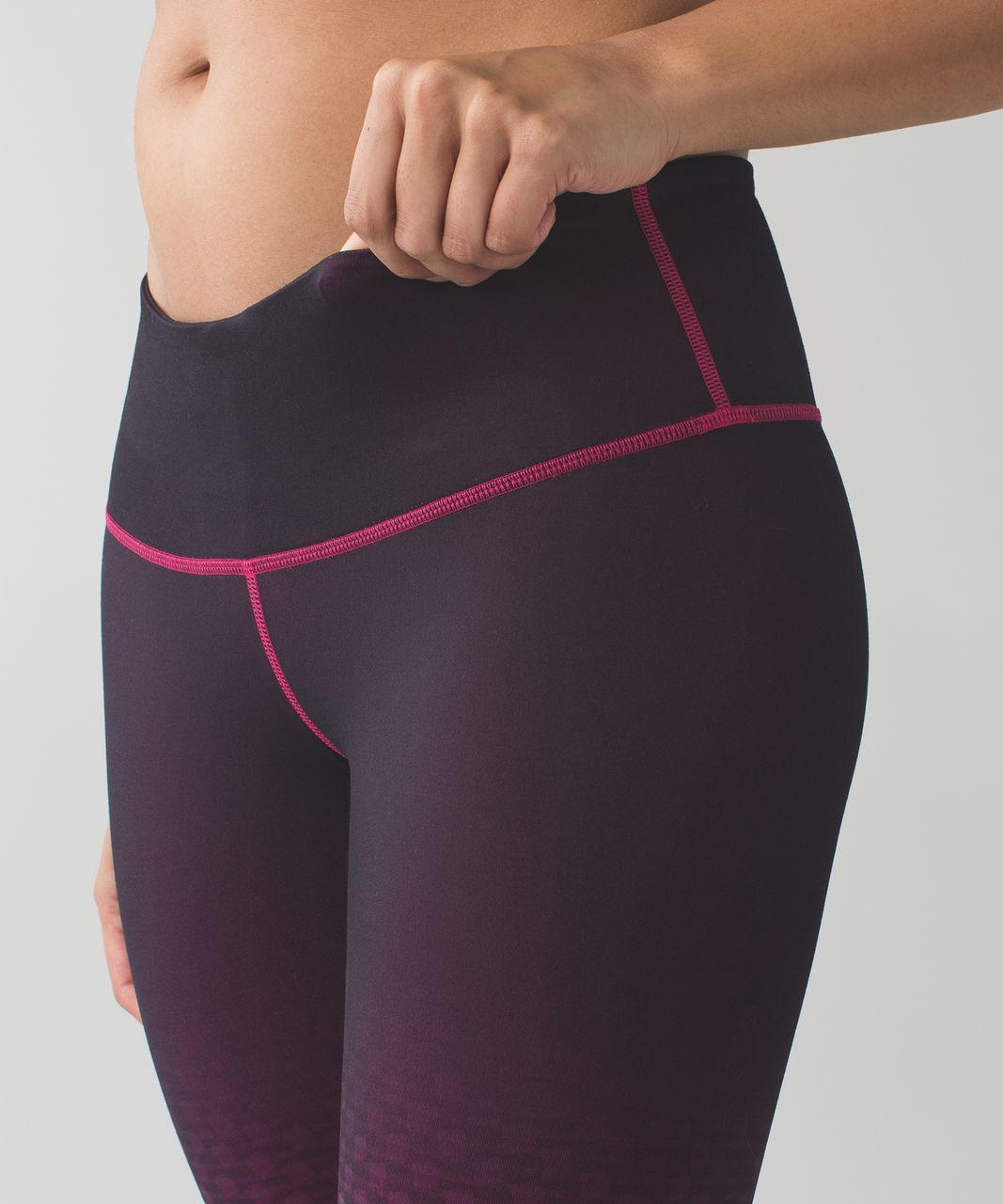 Lululemon Wunder Under Pant III *Full-On Luon - Deep Dive Dip Berry Rumble Black