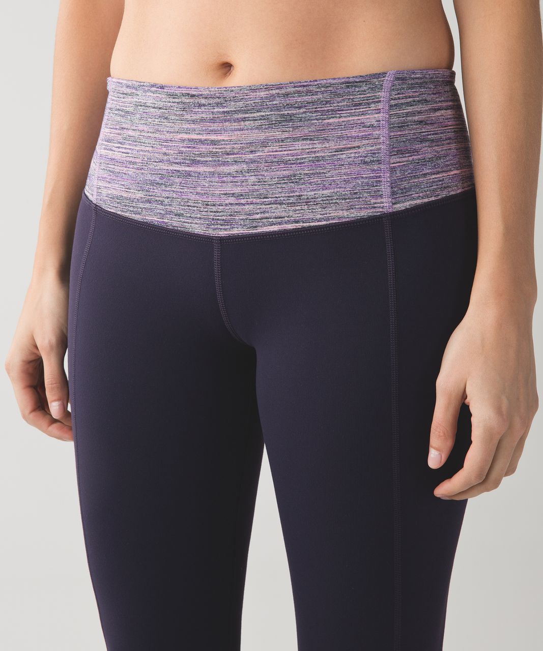 Lululemon Gather & Crow Crop II *Full-On Luon - Black Grape