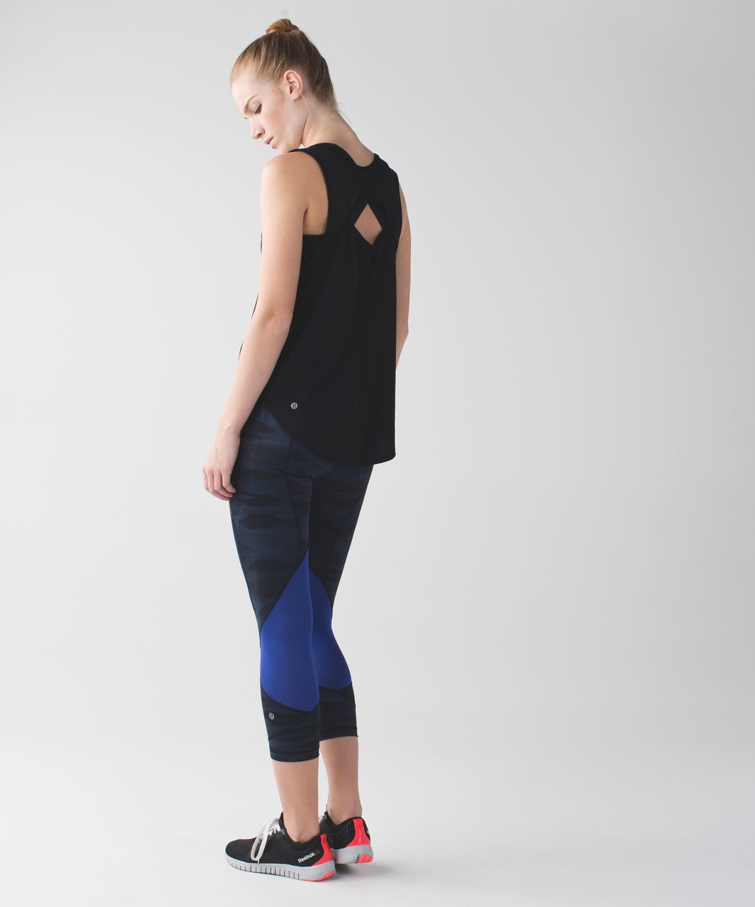 Lululemon Black Pace Rival Crop Leggings - Luxtreme Fabric with