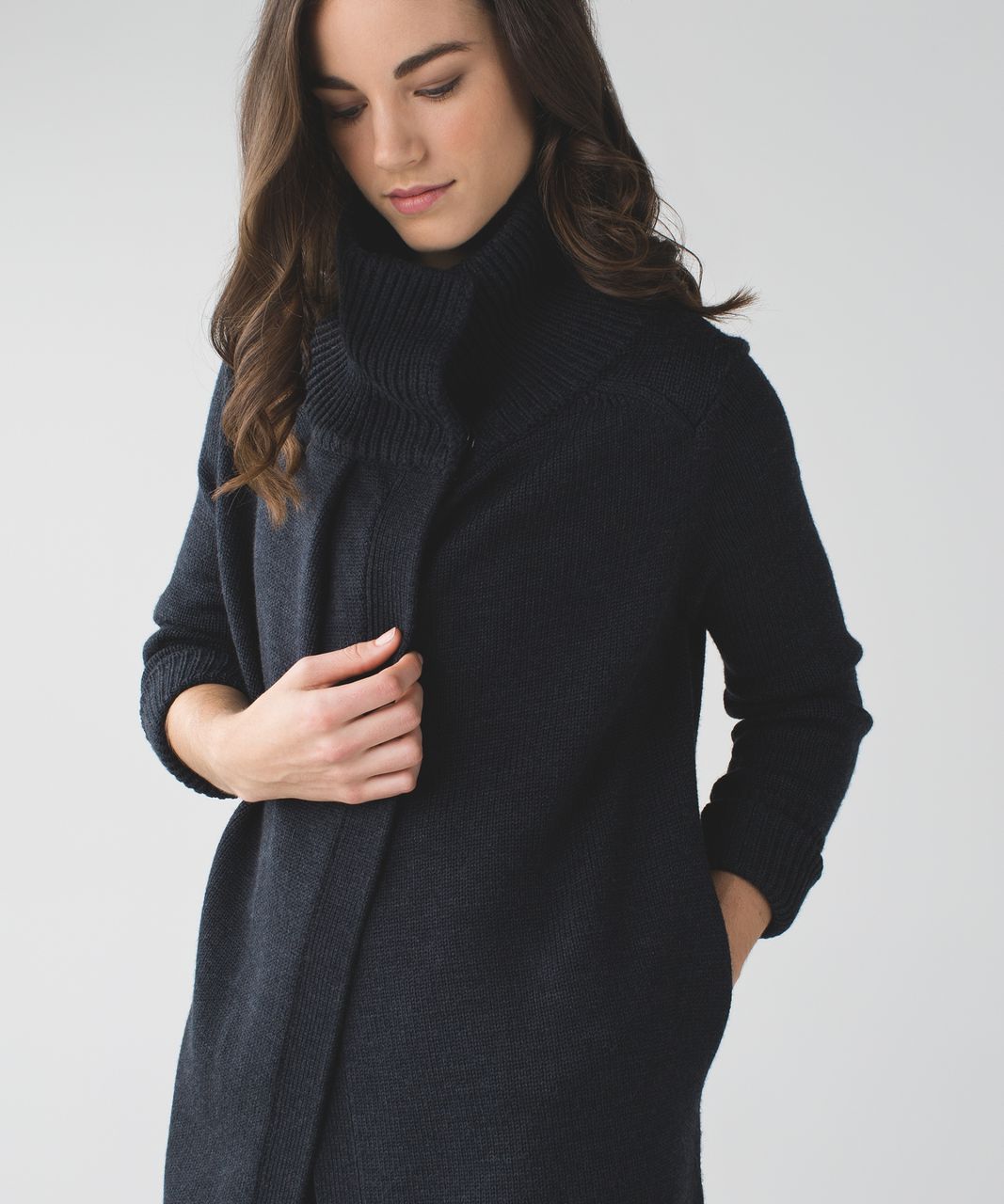 Lululemon Karmic Cocoon Wrap - Heathered Black