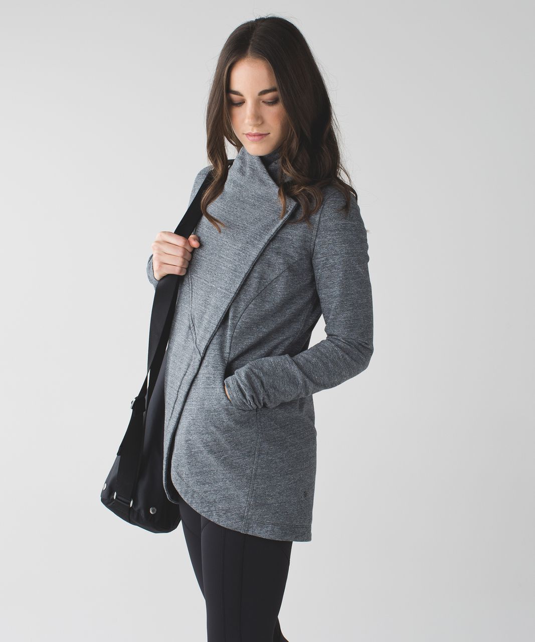 Lululemon That's A Wrap - Heathered Snow Slub Coal