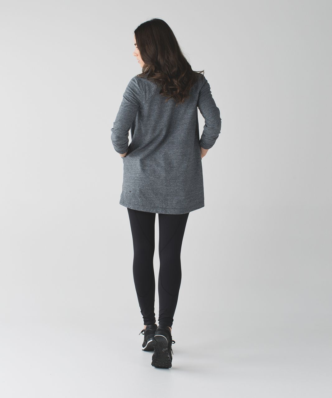 Lululemon heathered grey wrap up jacket - Agent Athletica