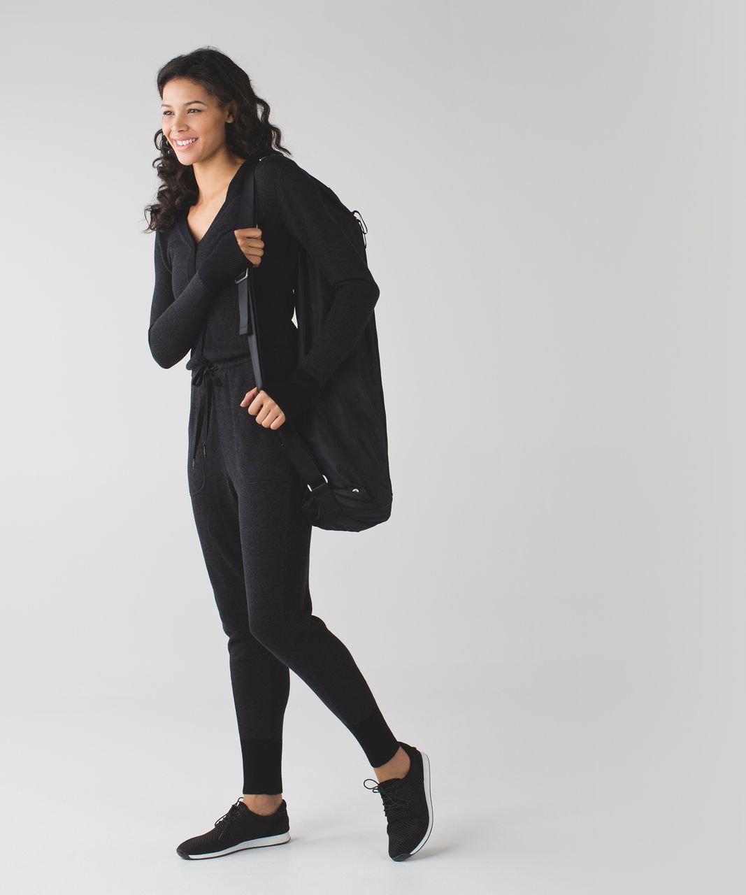 Lululemon Bundle Up Ur Bundas Onesie - Heathered Black / Black