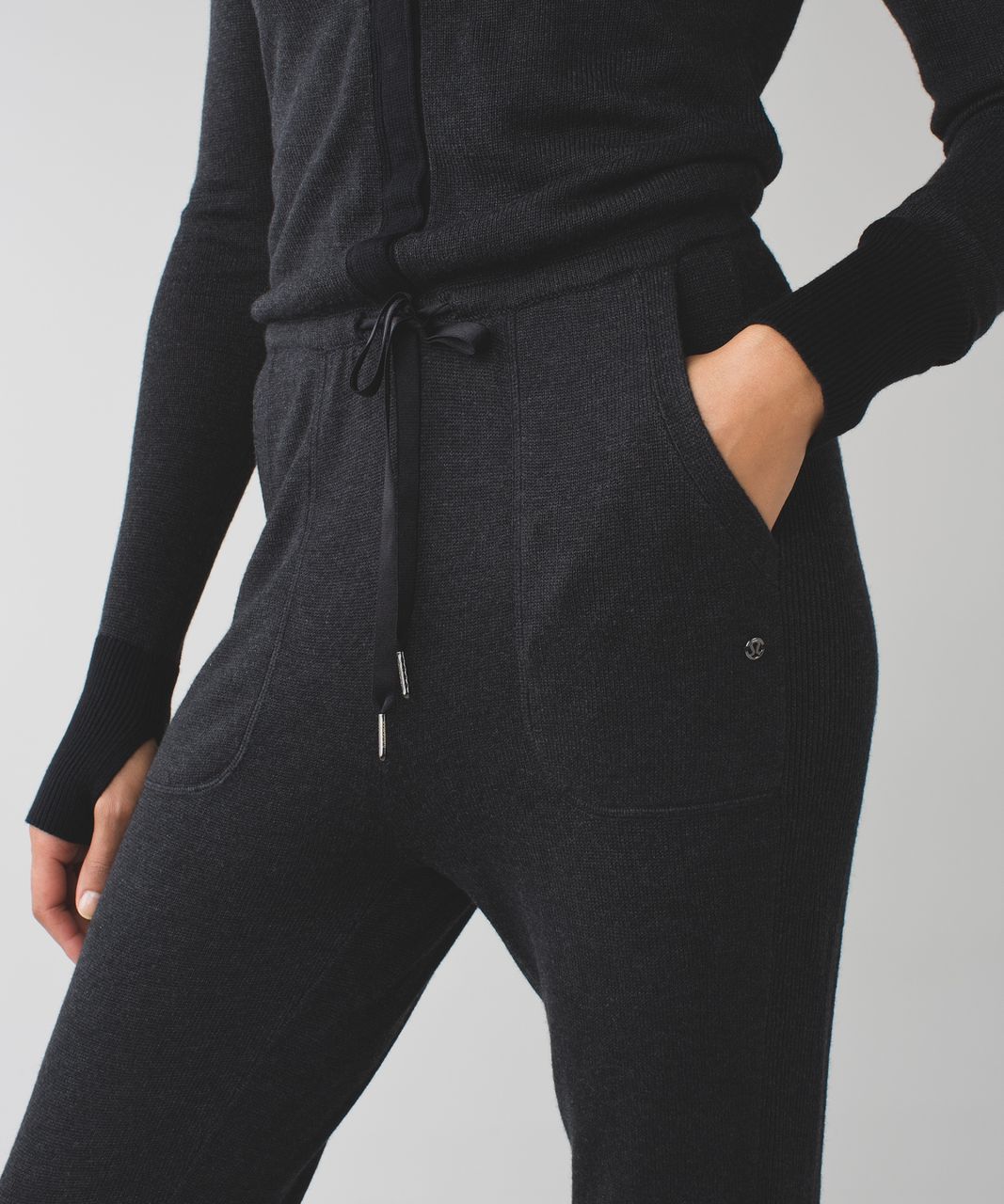 Lululemon Bundle Up Ur Bundas Onesie - Heathered Black / Black