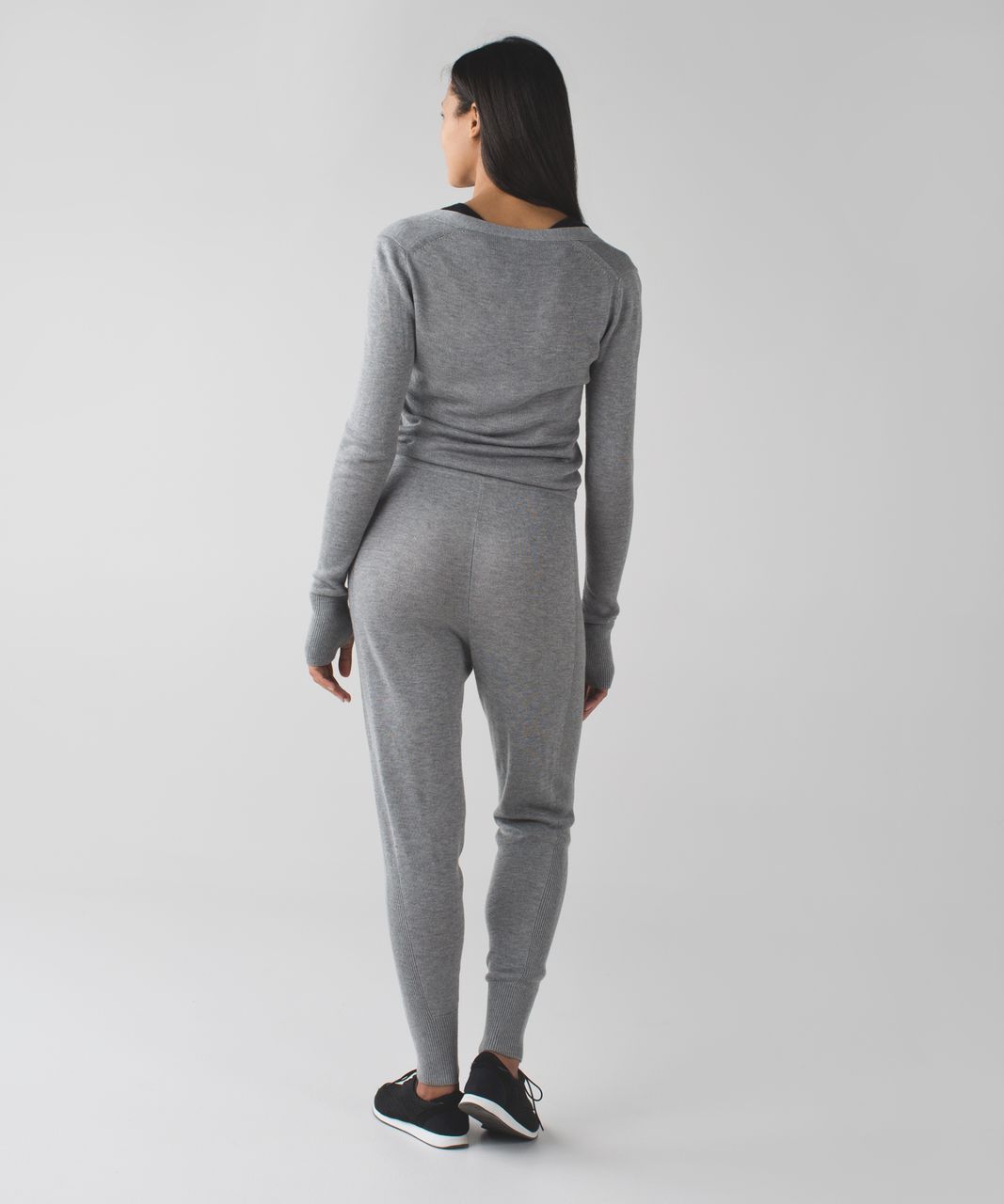 Lululemon Bundle Up Ur Bundas Onesie - Heathered Medium Grey / Heathered Black