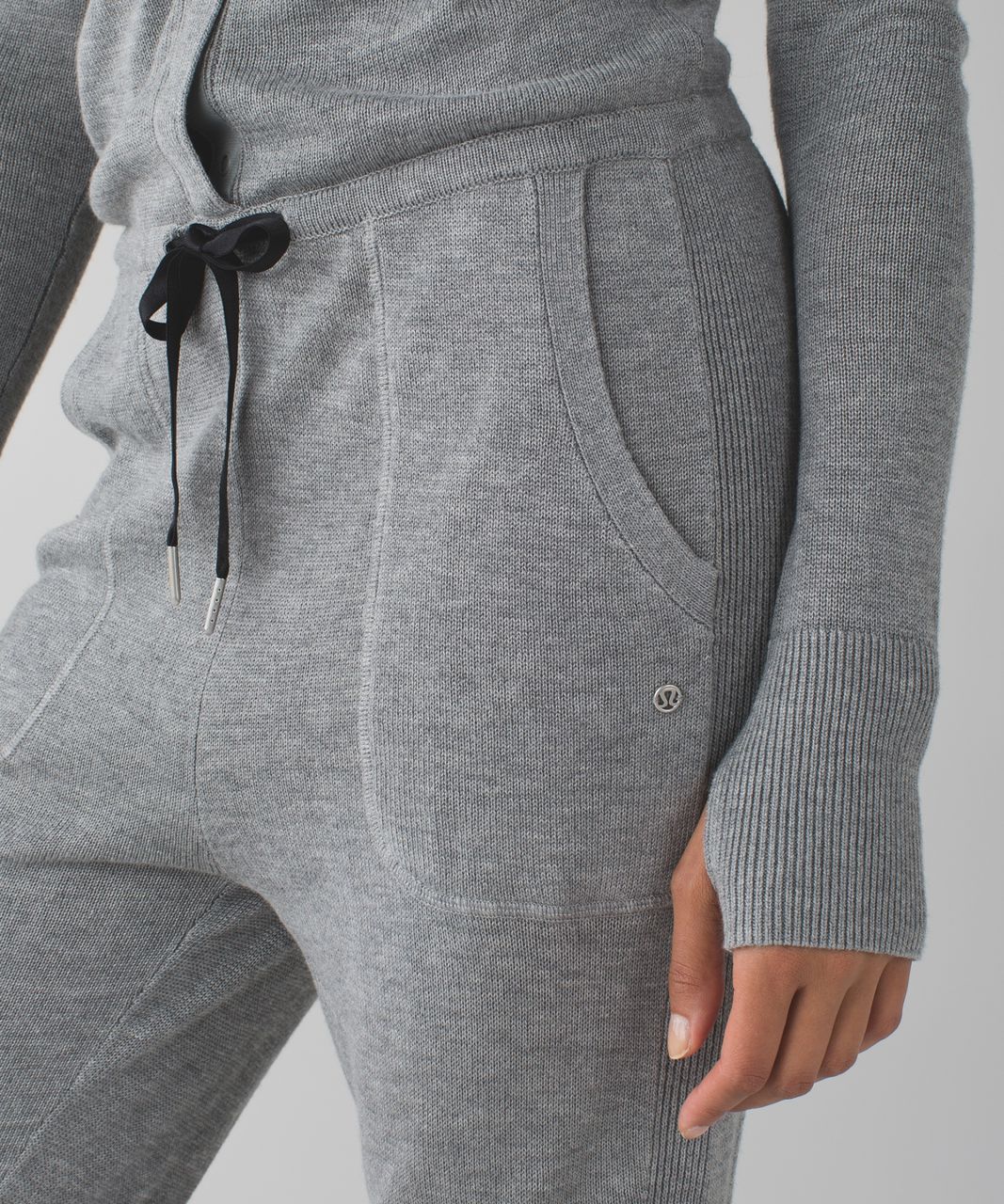 Lululemon Bundle Up Ur Bundas Onesie - Heathered Medium Grey / Heathered Black