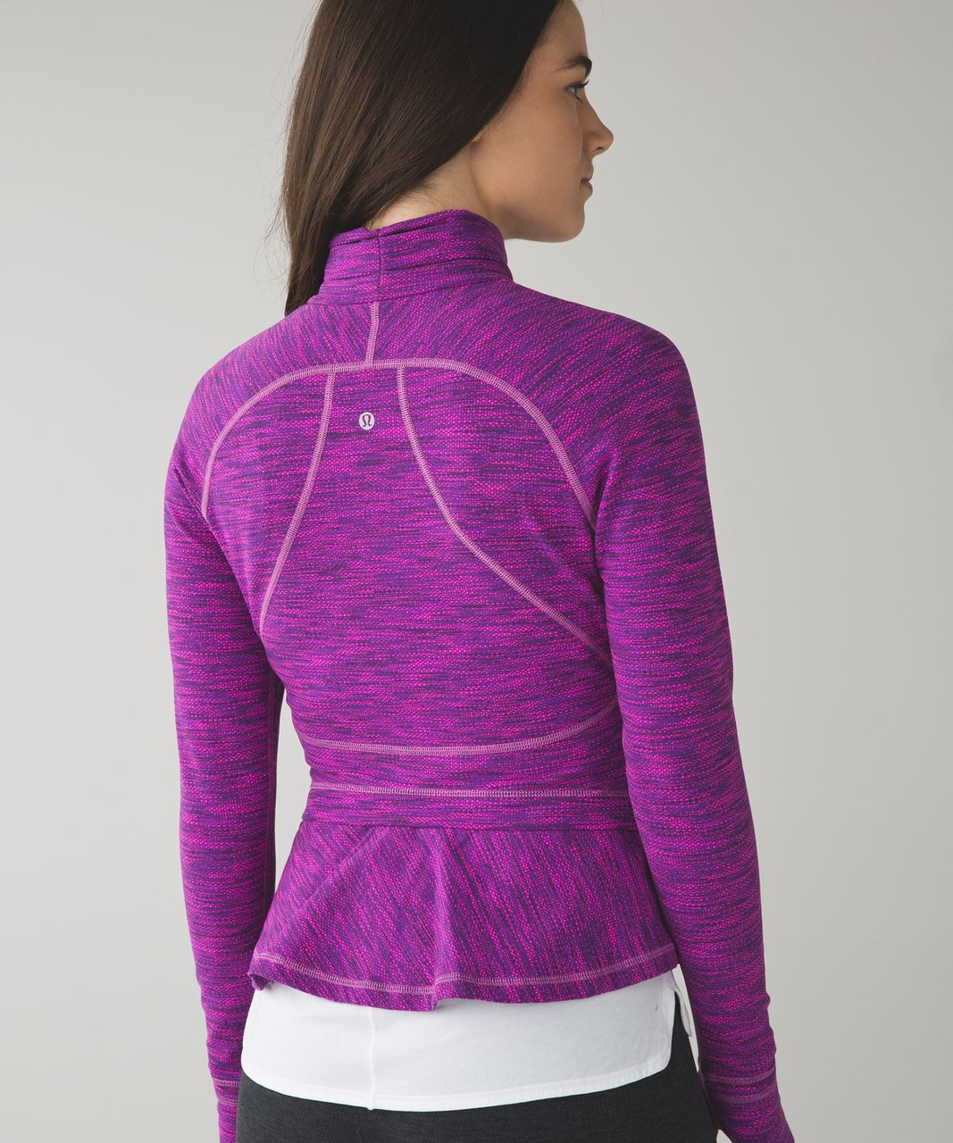 Lululemon Hustle In Your Bustle Jacket - Diamond Jacquard Space Dye Tender Violet Raspberry Glo Light